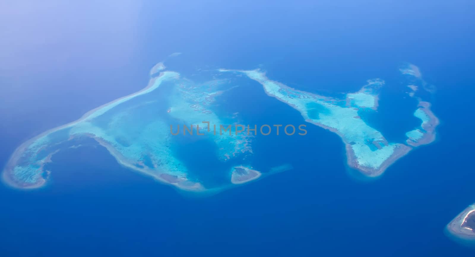 view from plane window Philippines