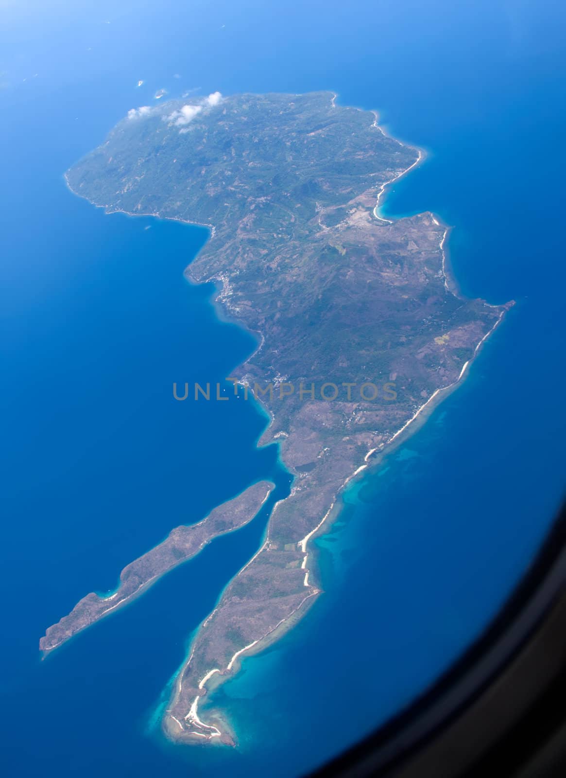 view from plane window Philippines