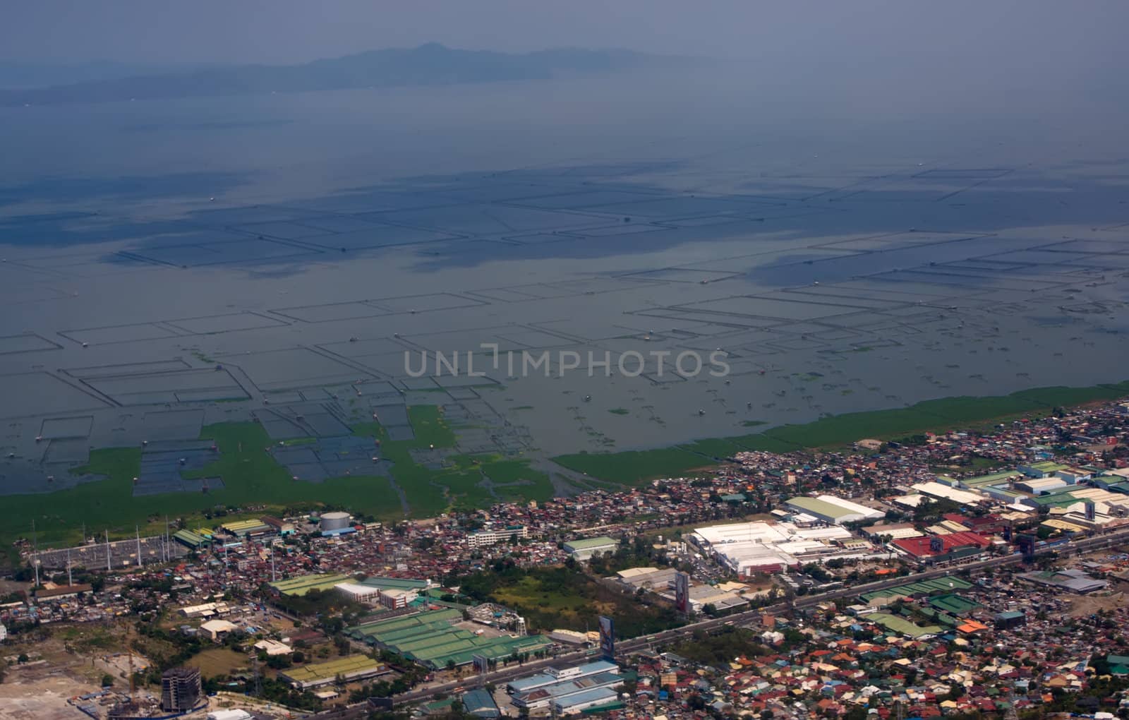 view from plane window Philippines