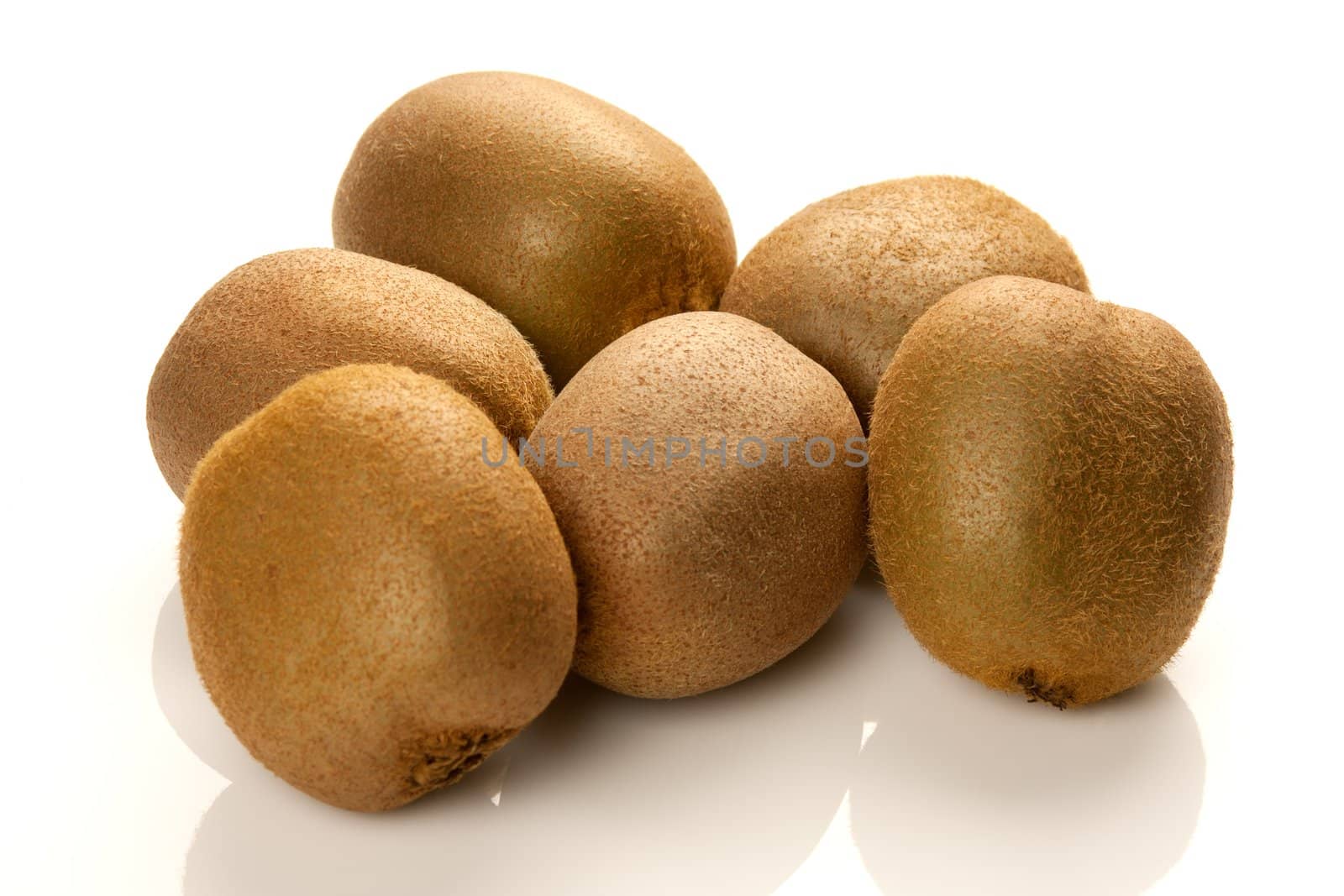 Kiwi fruit isolated on a white background