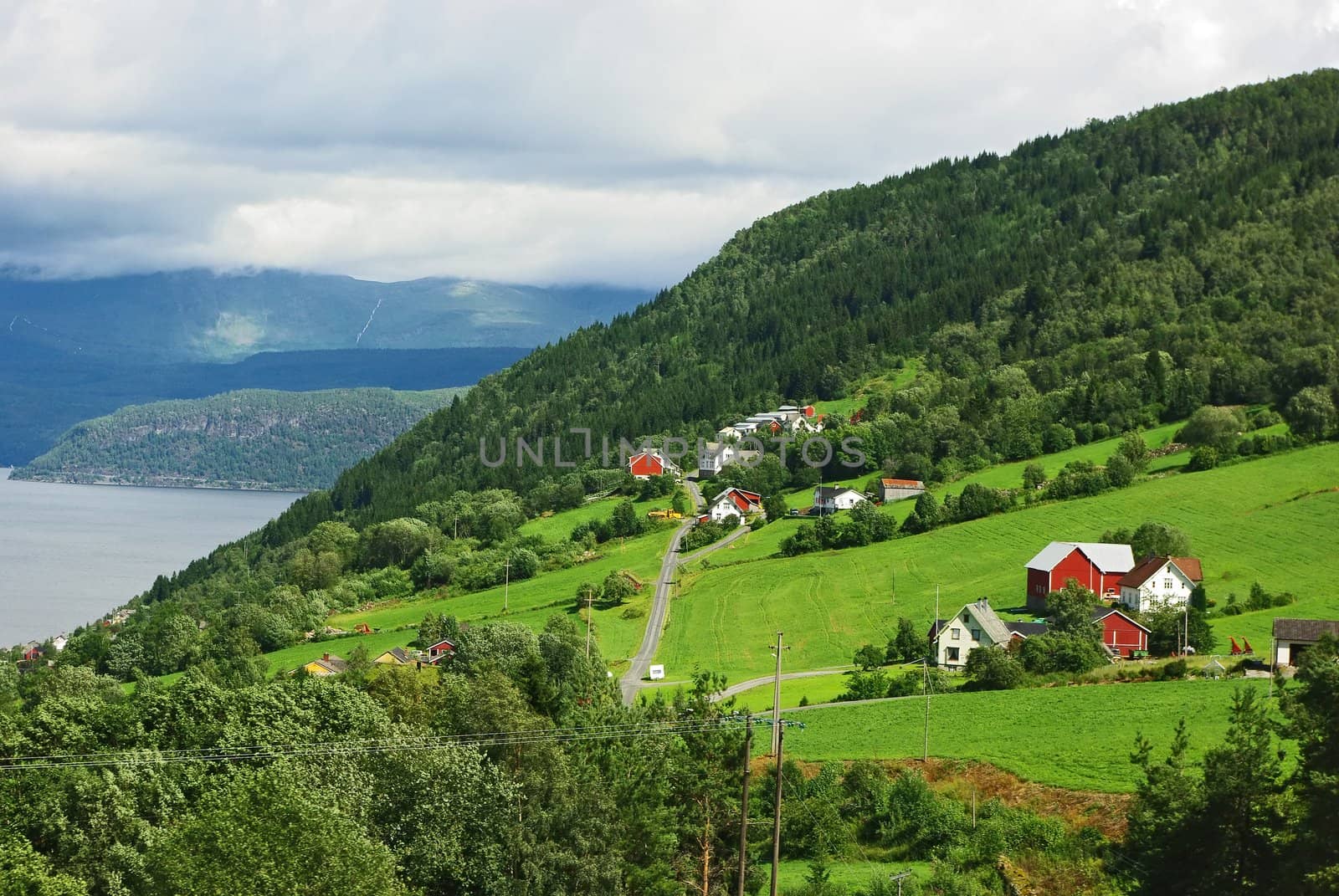 Beautiful summer mountainous landscape of northern Norway