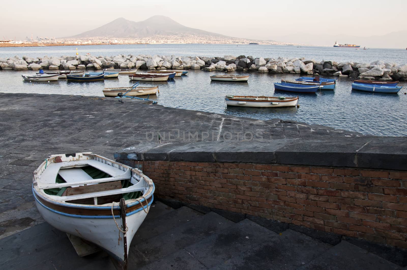 view of the bay of Naples, Italy