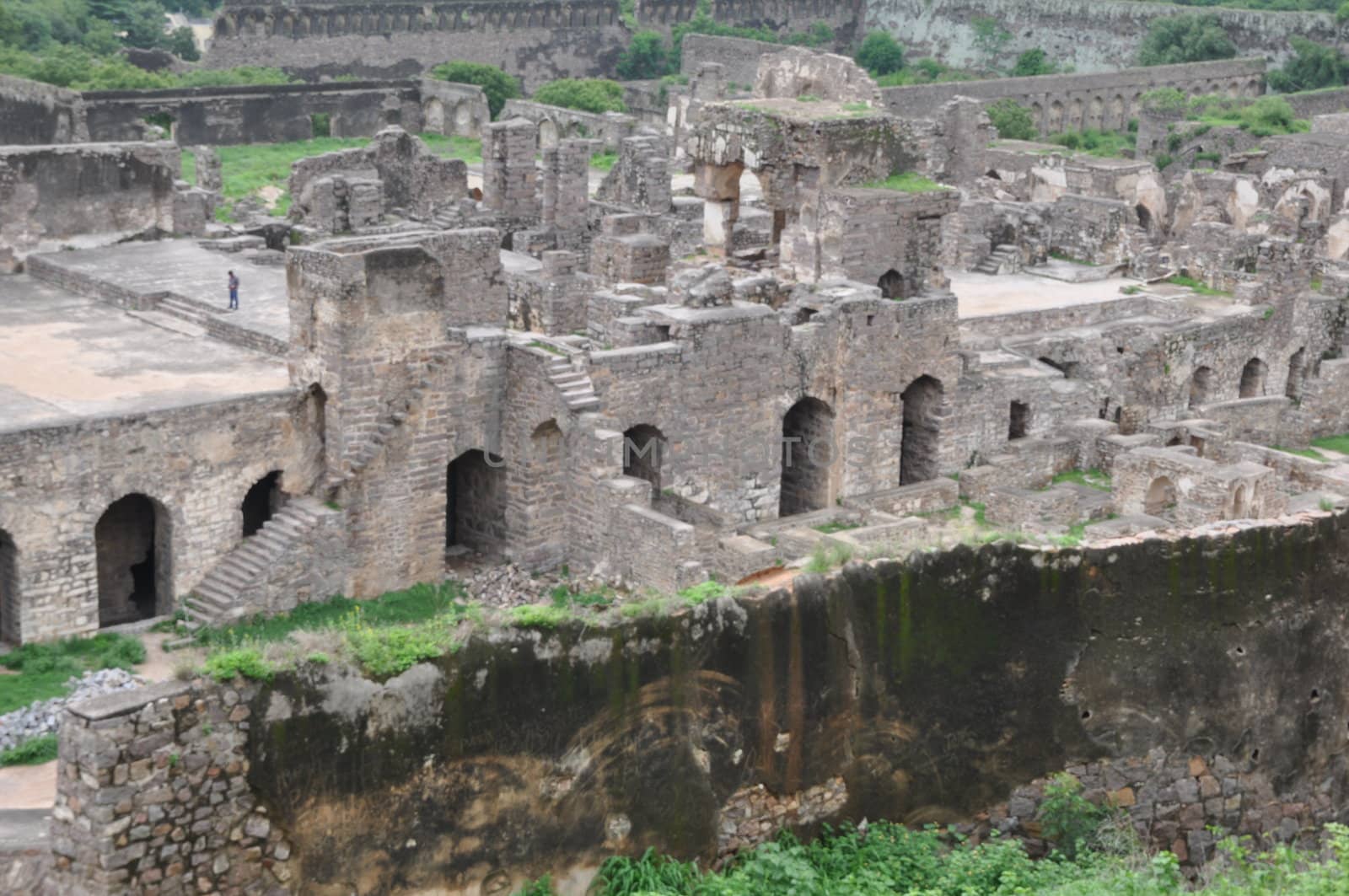 Golconda Fort in Hyderabad in Andhra Pradesh, India