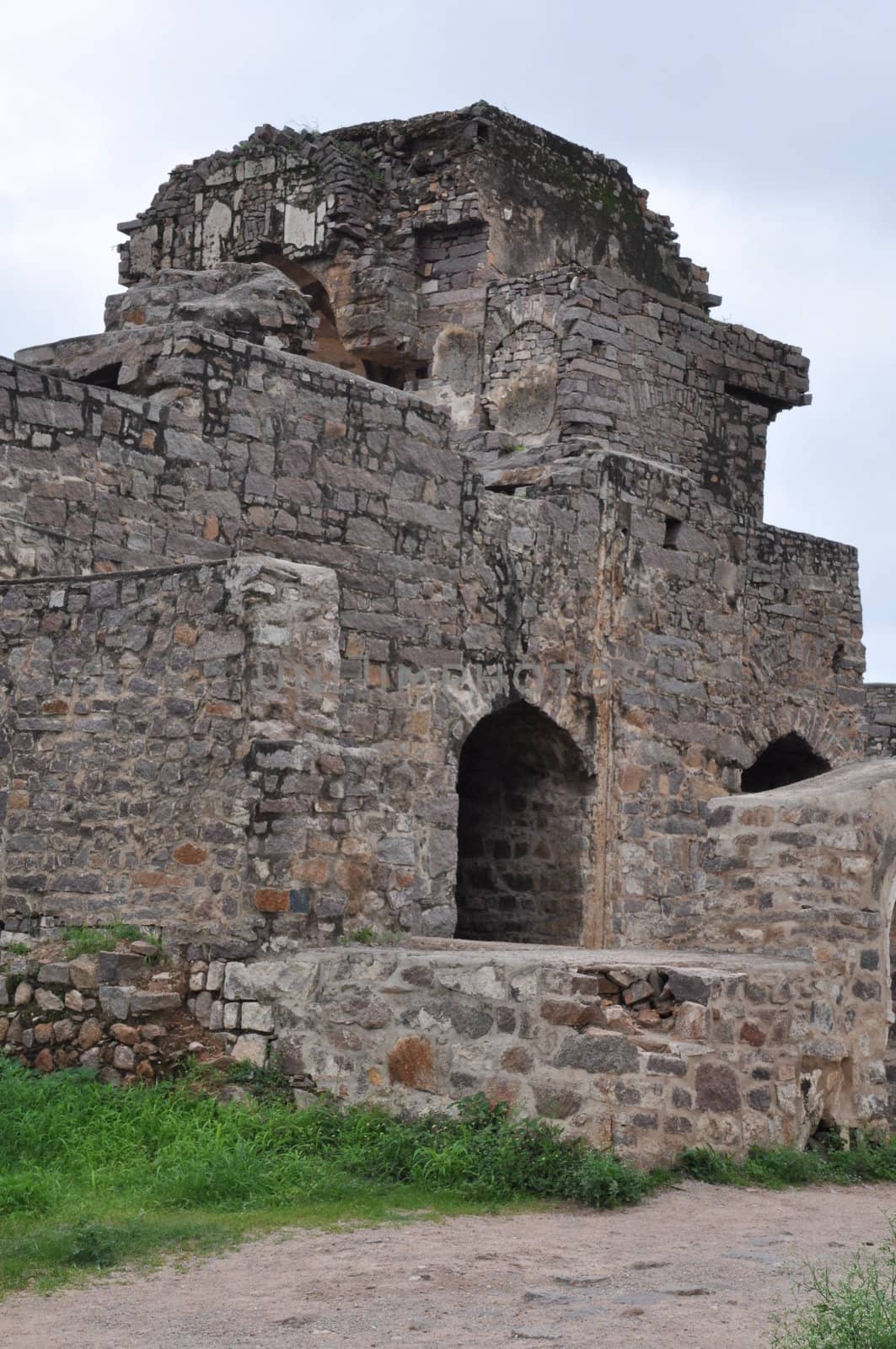 Golconda Fort in Hyderabad in Andhra Pradesh, India