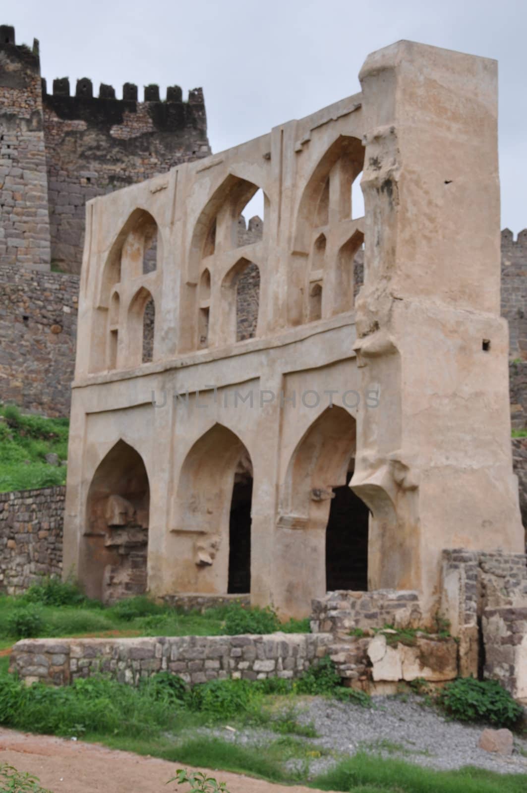 Golconda Fort in Hyderabad in Andhra Pradesh, India