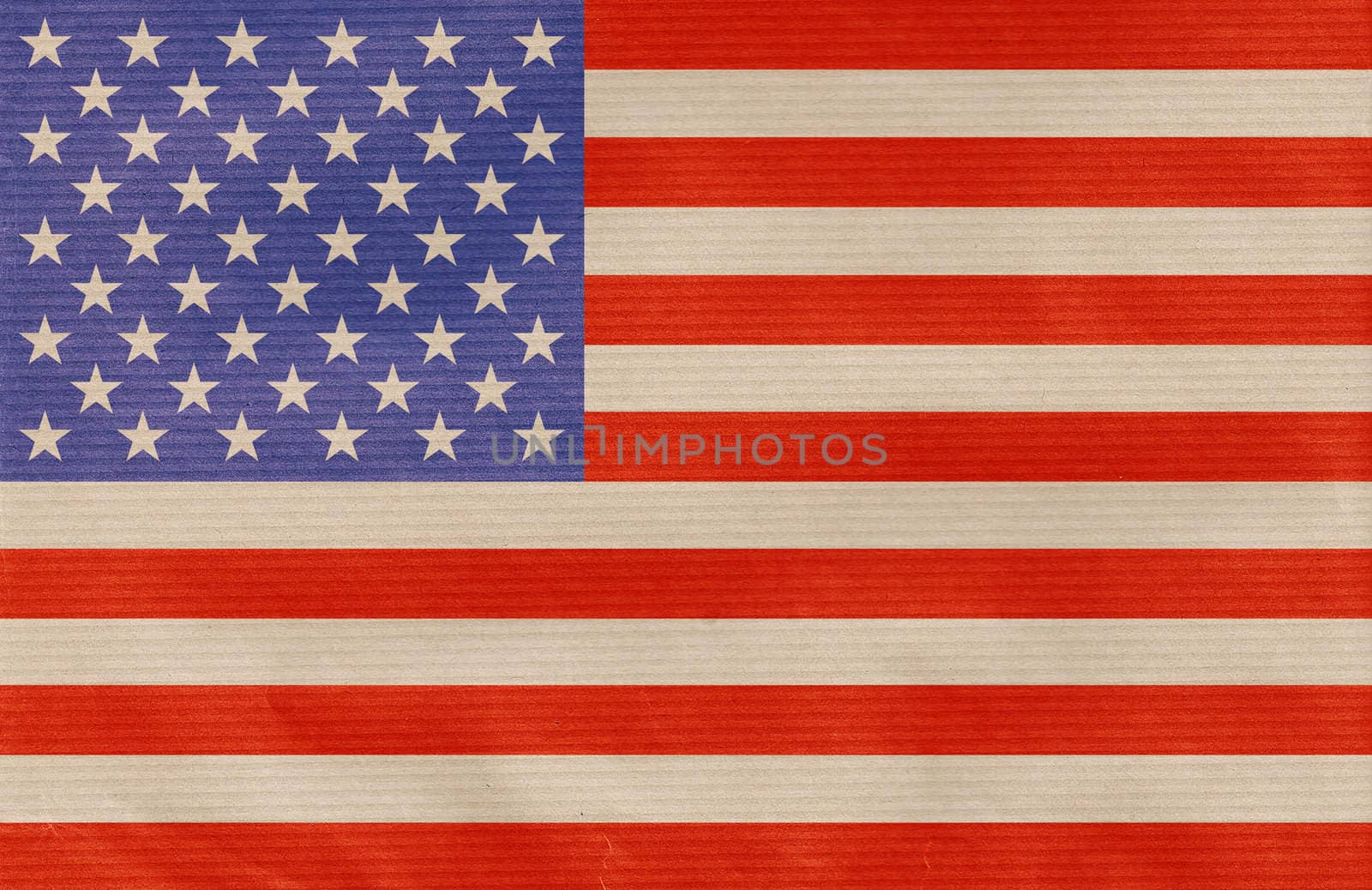 american flag on paperboard by akuli