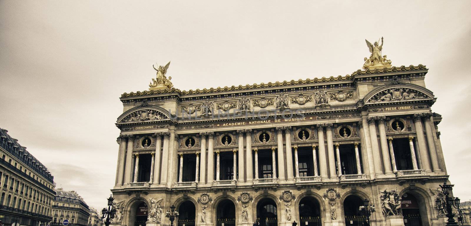 Opera Facade in Paris, France