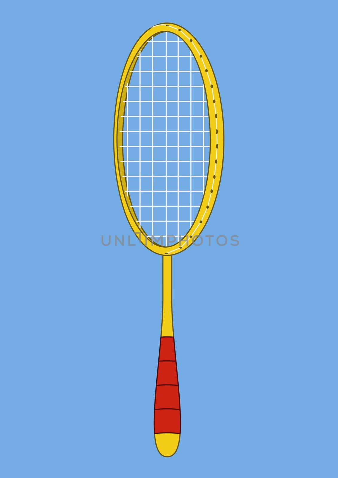 Racket for the badminton by alexcoolok