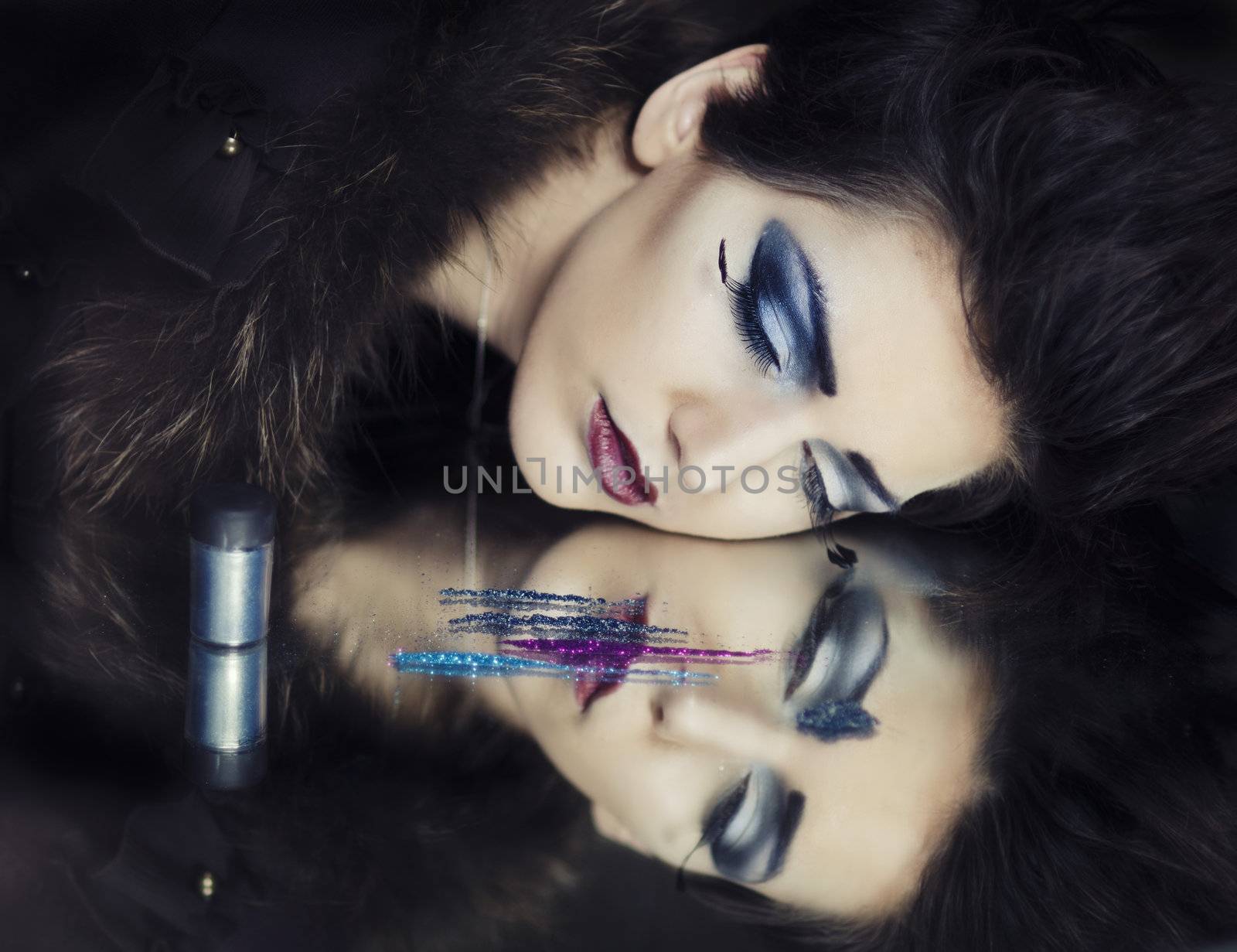Beauty fashion model makeup by Paulmatthewphoto