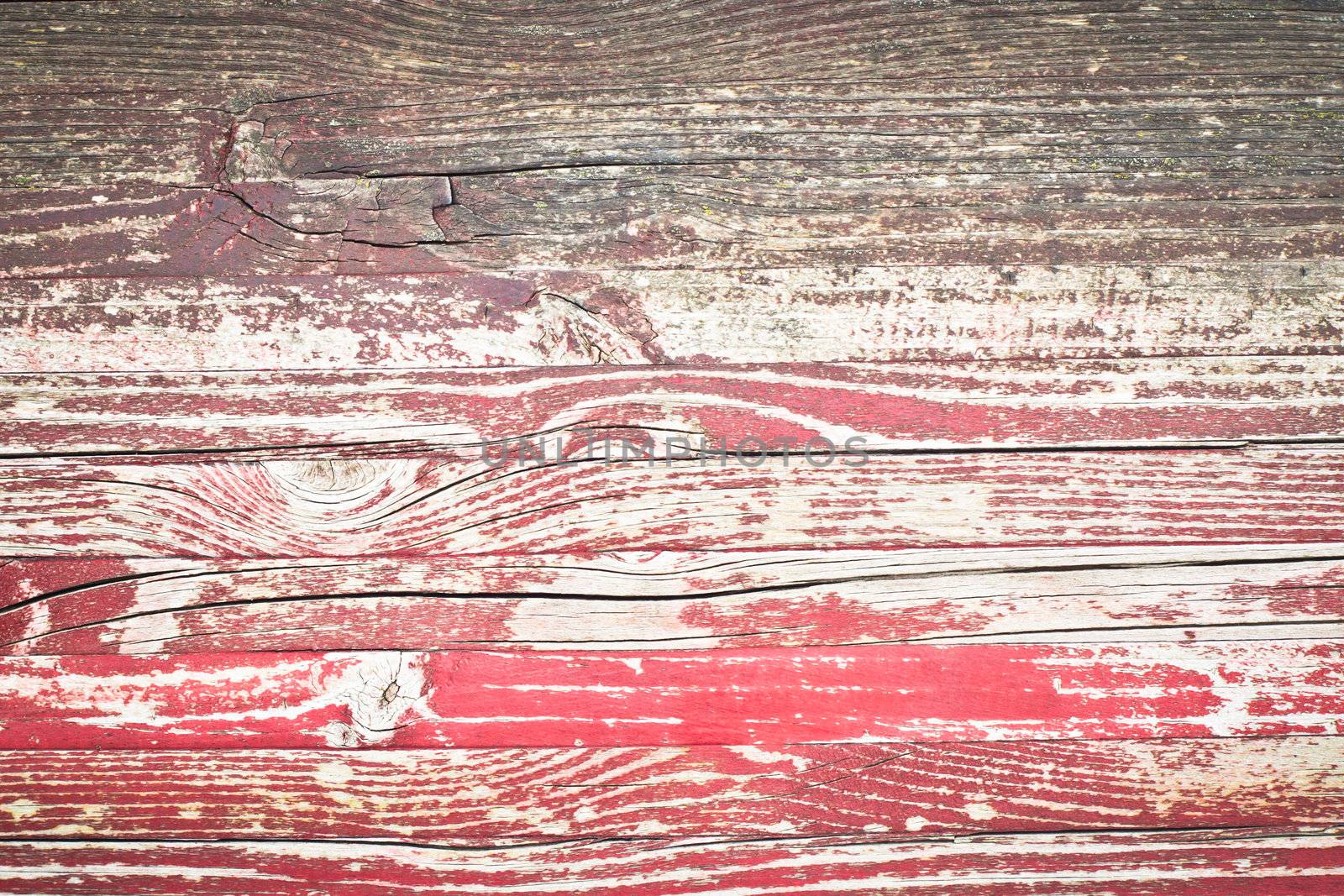 Red painted wood as a detailed background image