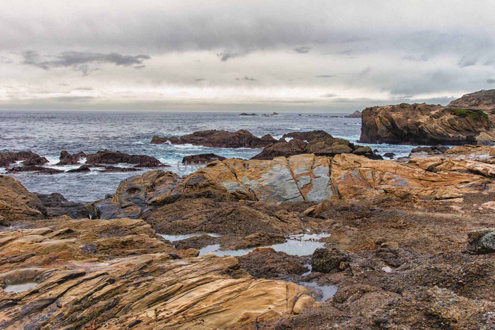 Spectacular Rock Formations at Point Lobos State Natural Reserve