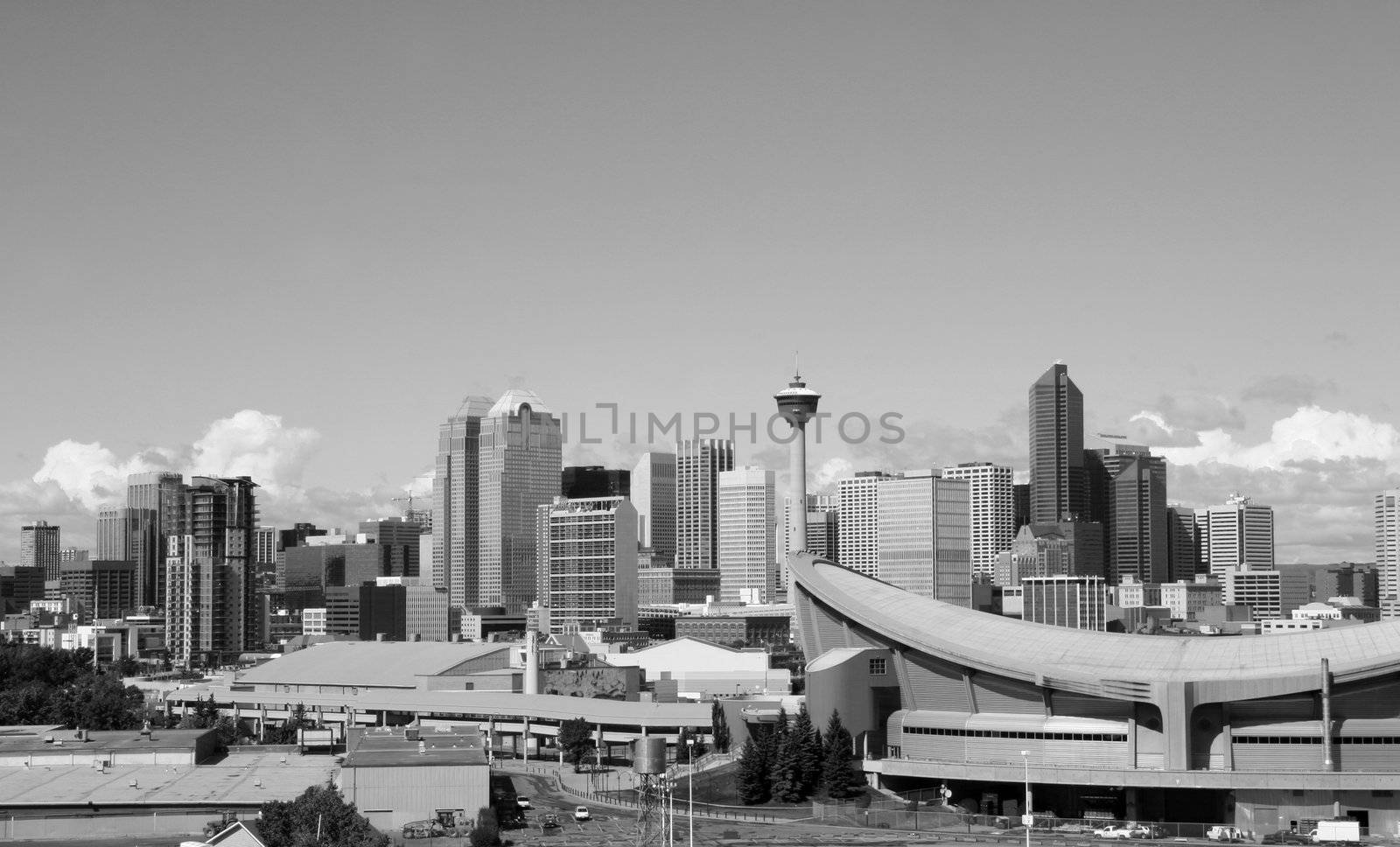 Calgary  Alberta  Cannada    Black & White