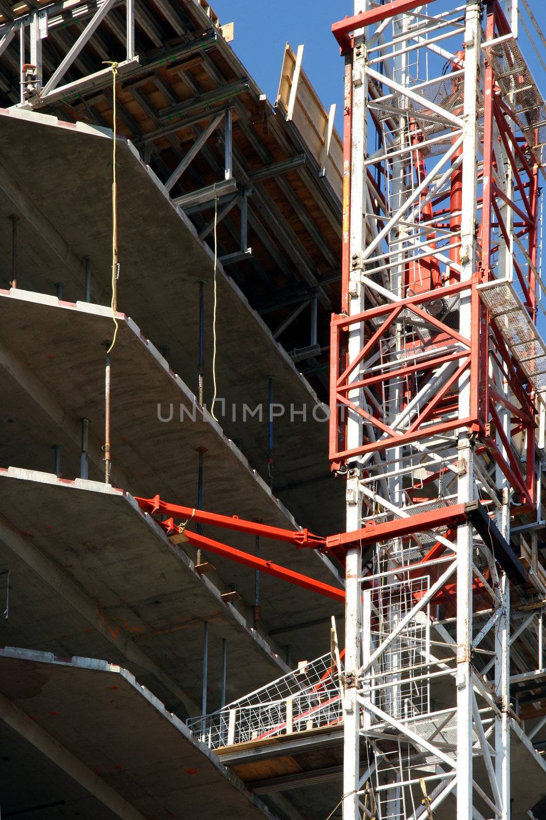 Crane at construction site