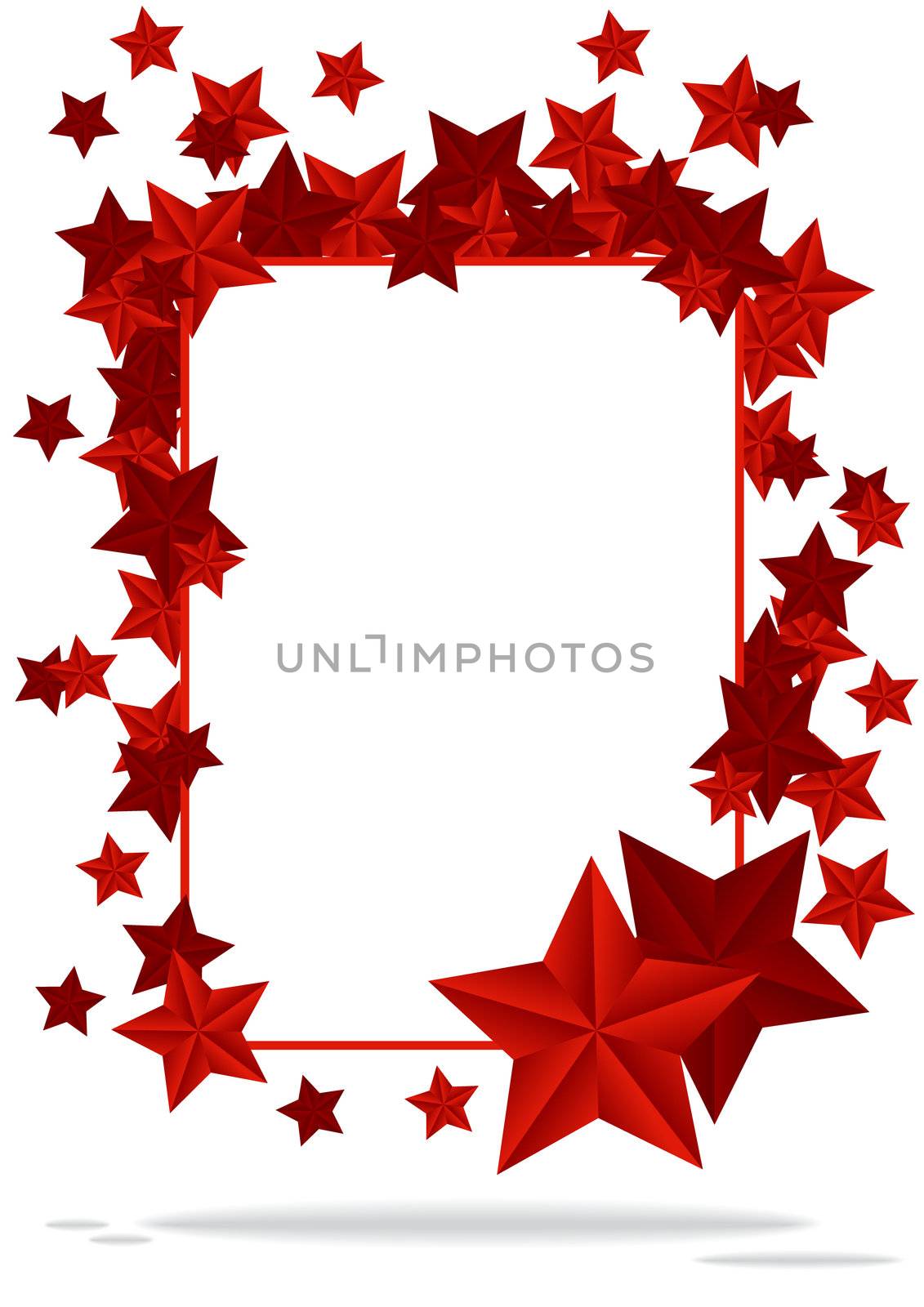 abstract background with two stars by rodakm