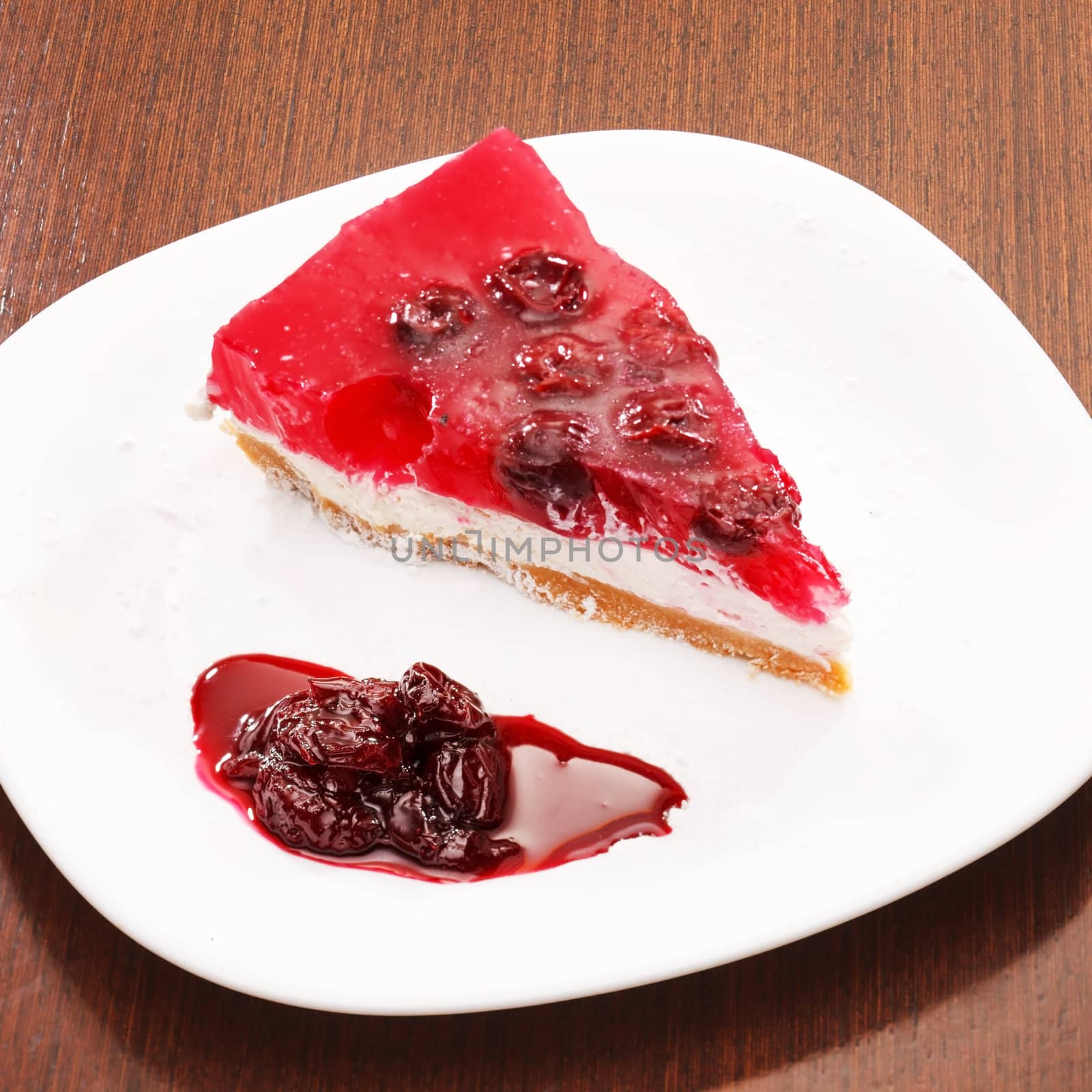 cherry cheesecake by shebeko