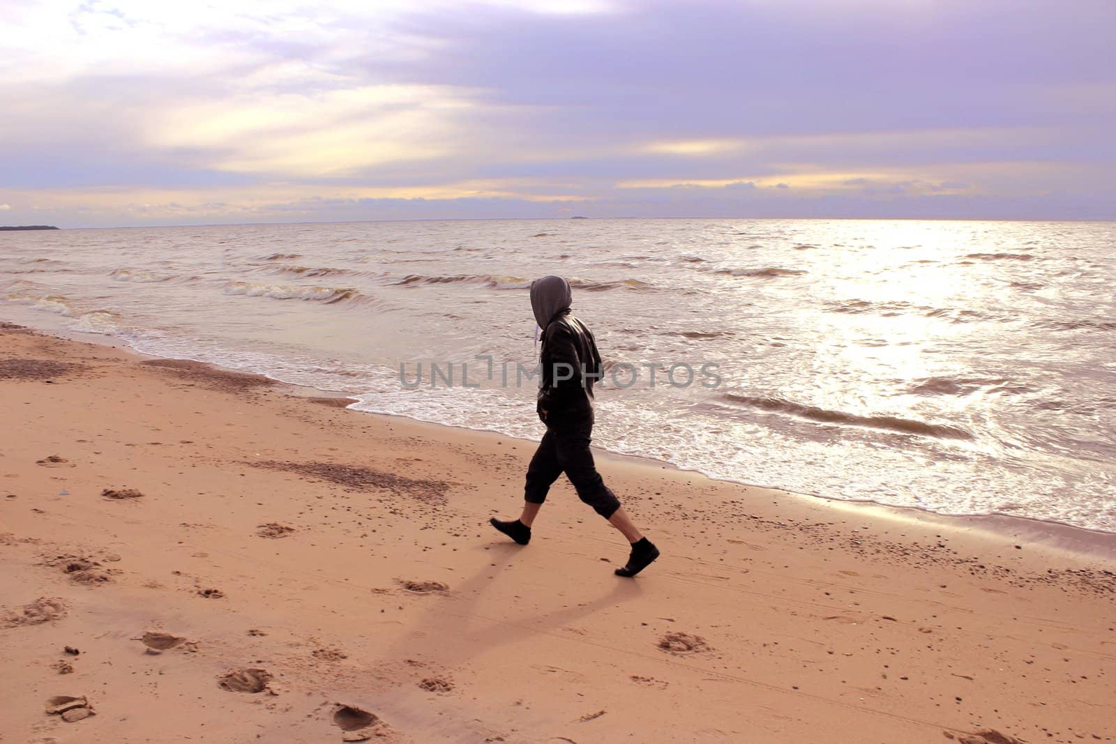 A man going along a coast by Metanna