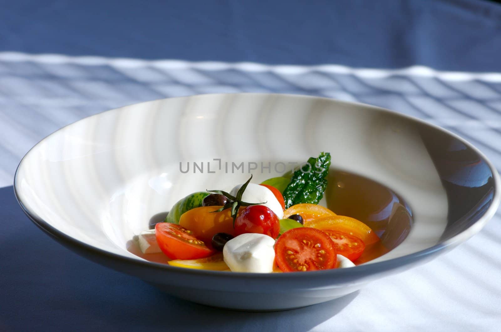 Image of tomato salad with buffalo mozzerella