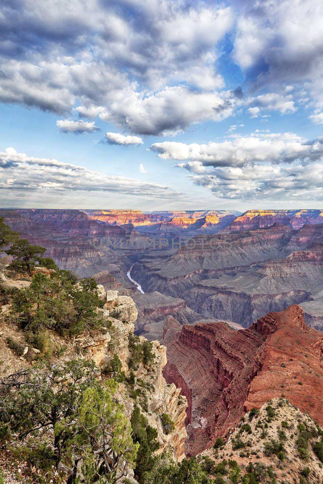 view of Grand Canyon and Colorado river, USA