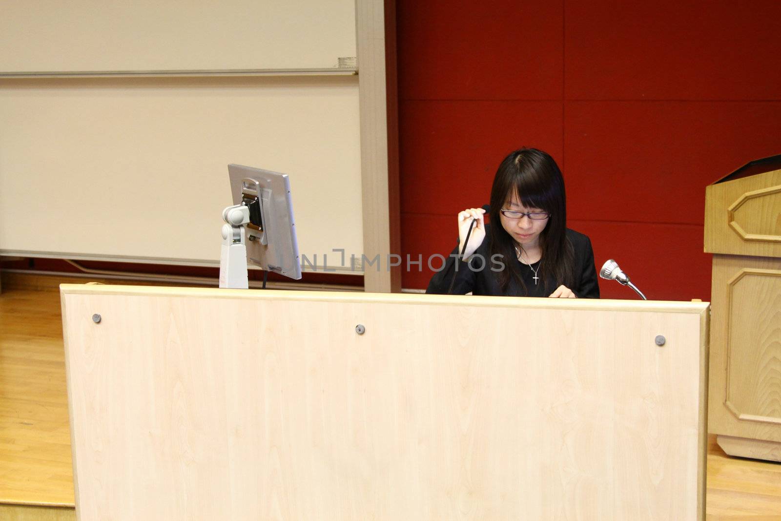 Businesswoman doing presentation 