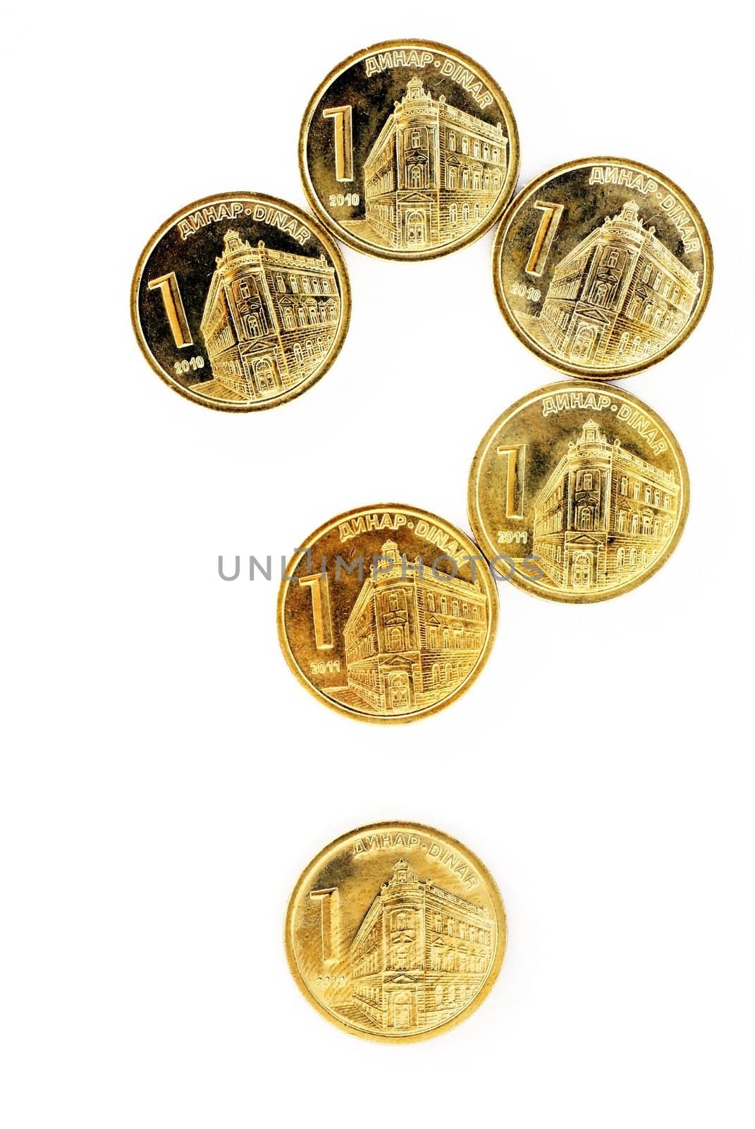 Serbian dinar coins by simply