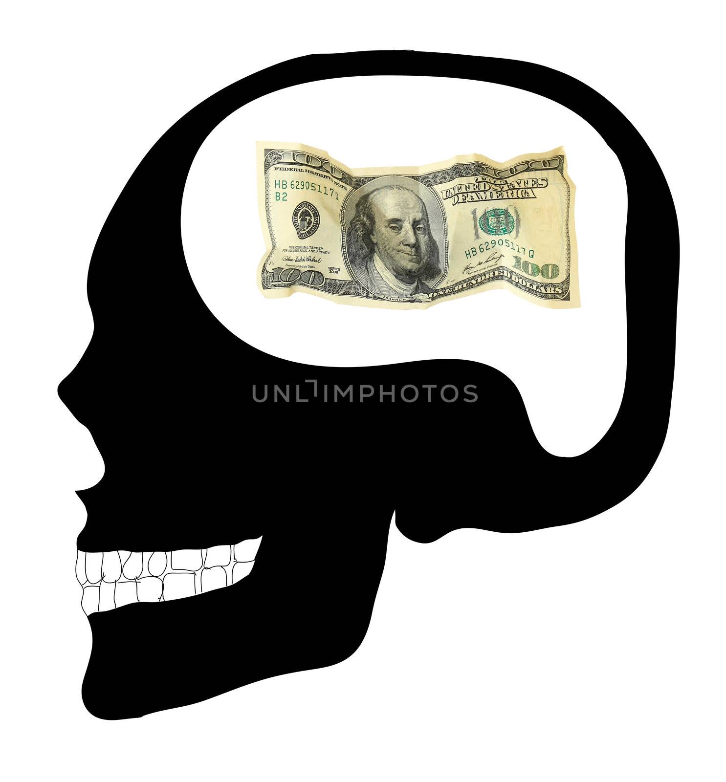 Dollars to control the human Skull