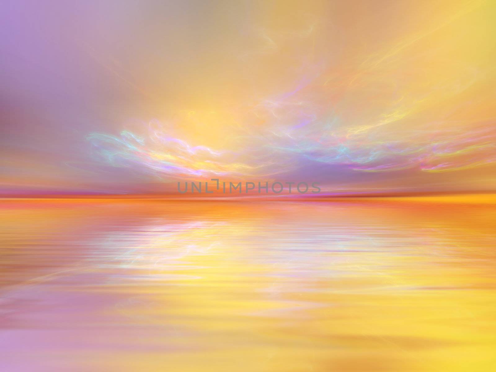 Colorful sunset background suitable as a backdrop for projects on art, music, religion and spirituality