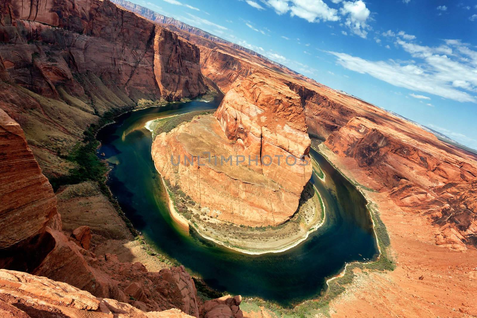 view of Horseshoe Bend at Utah, USA 