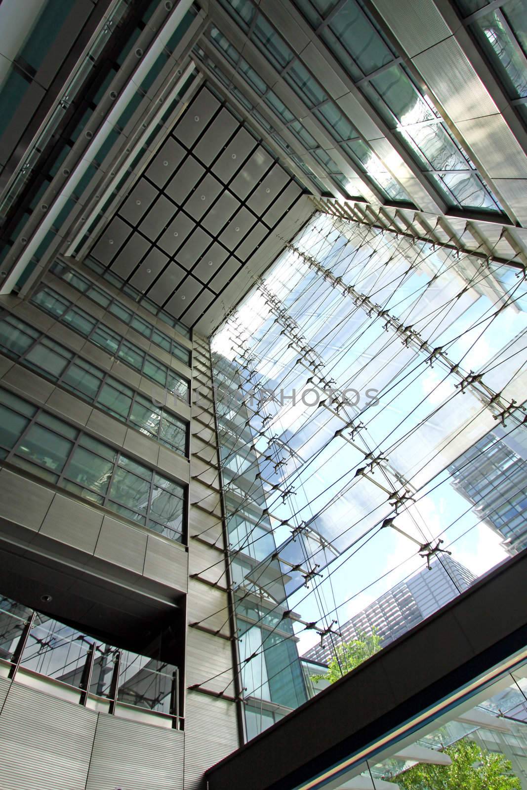 Abstract image of office windows