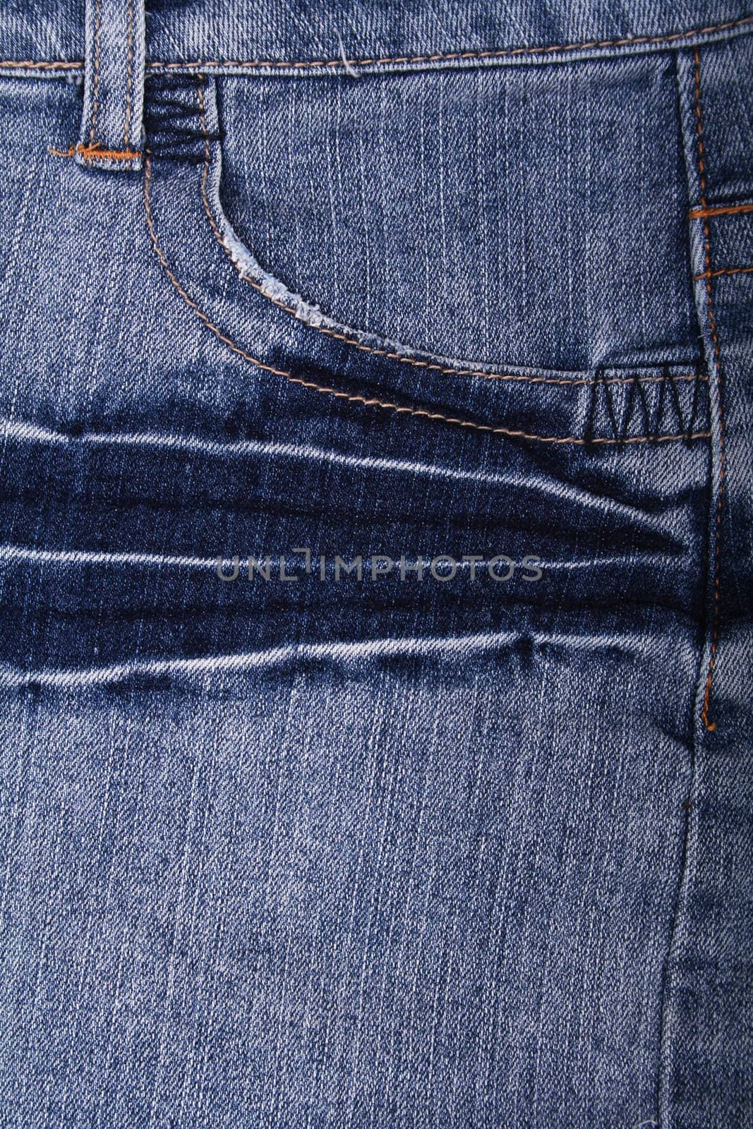 Blue jeans fabric with pocket can use as background 