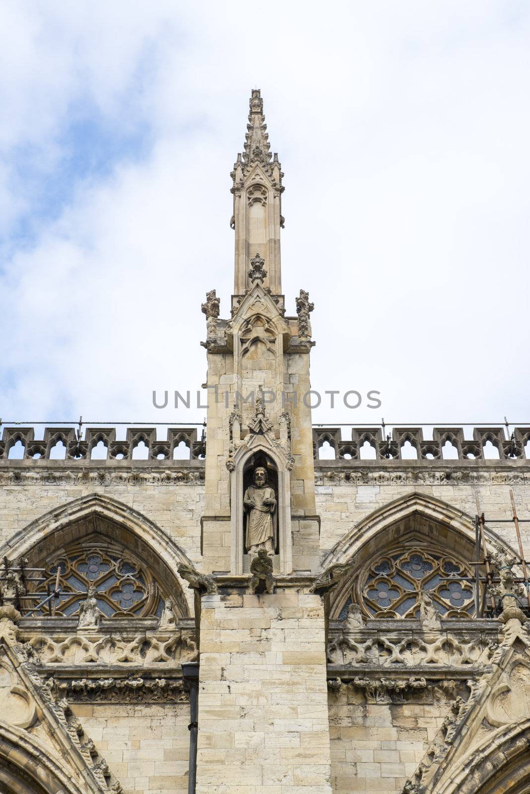 One of the several spirals that adorn York Minster, in the UK
