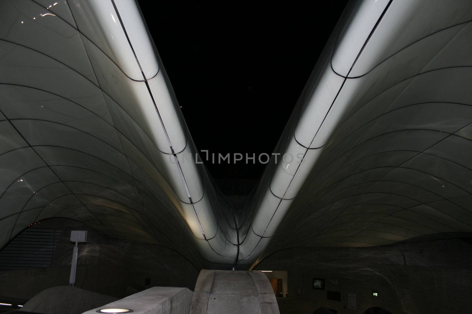 Cable car station Hungerburg at Night