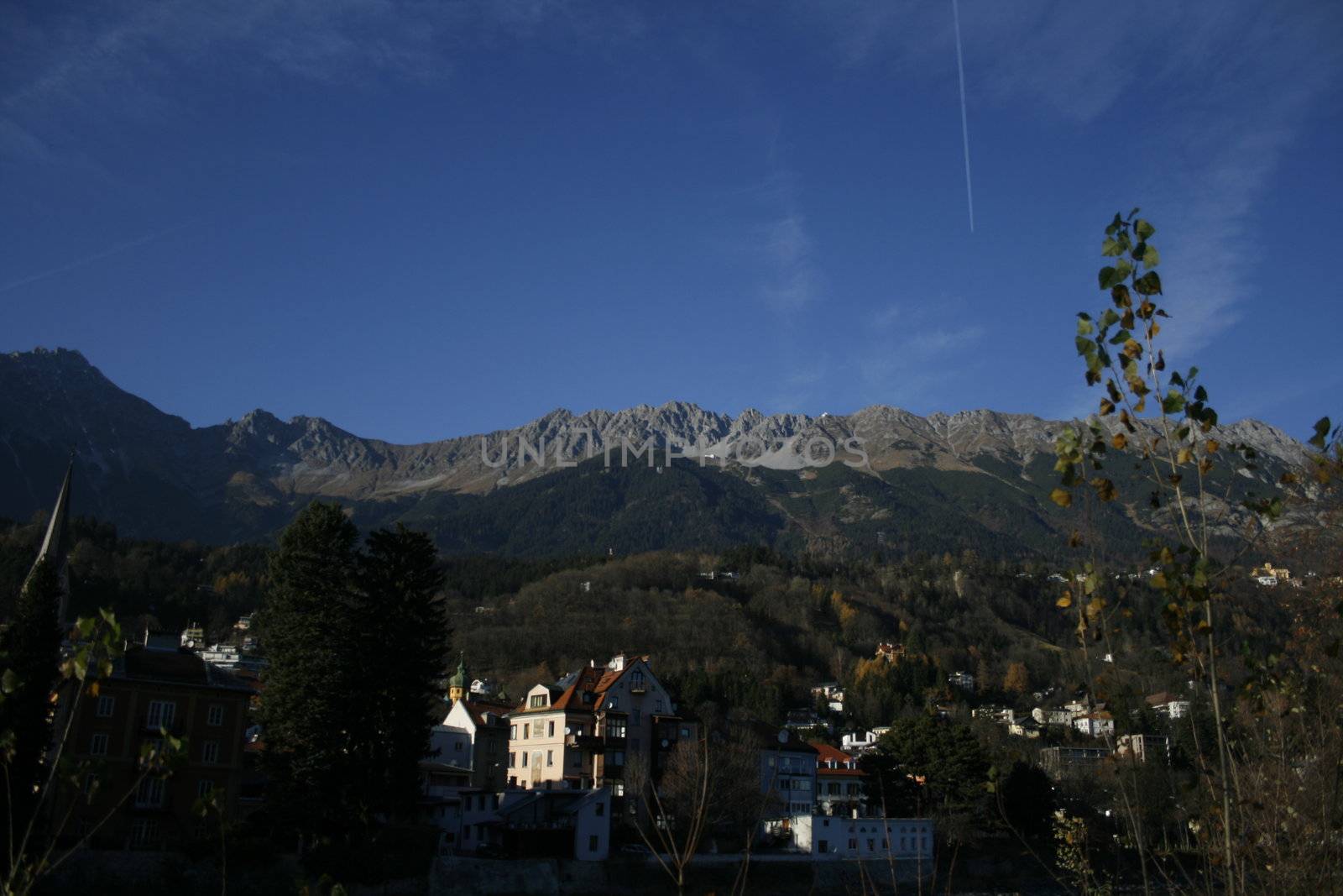View to the Nordkette from Innsbruck
