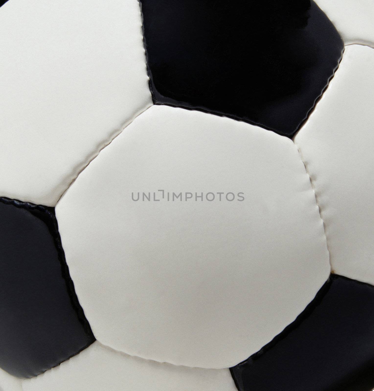 Leather soccer ball background or texture
