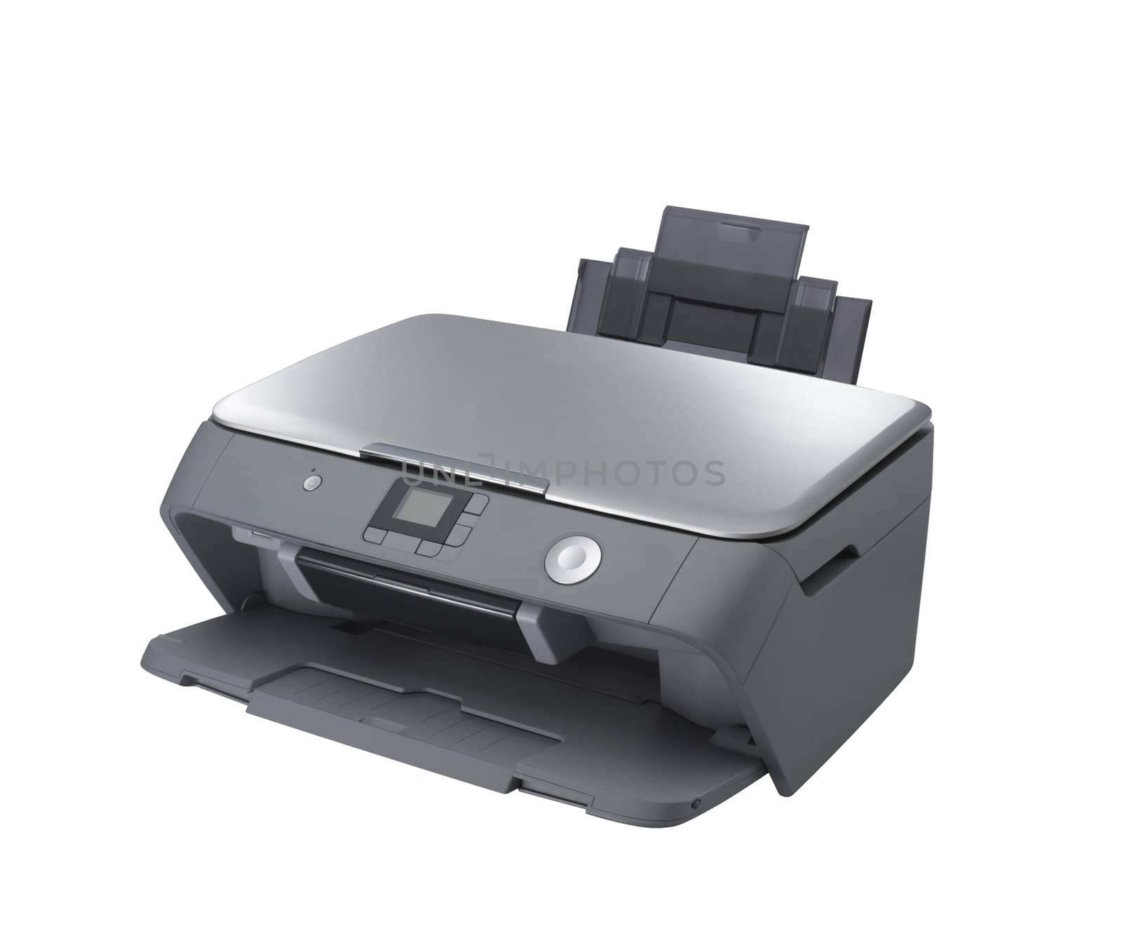 color printer device isolated on white background