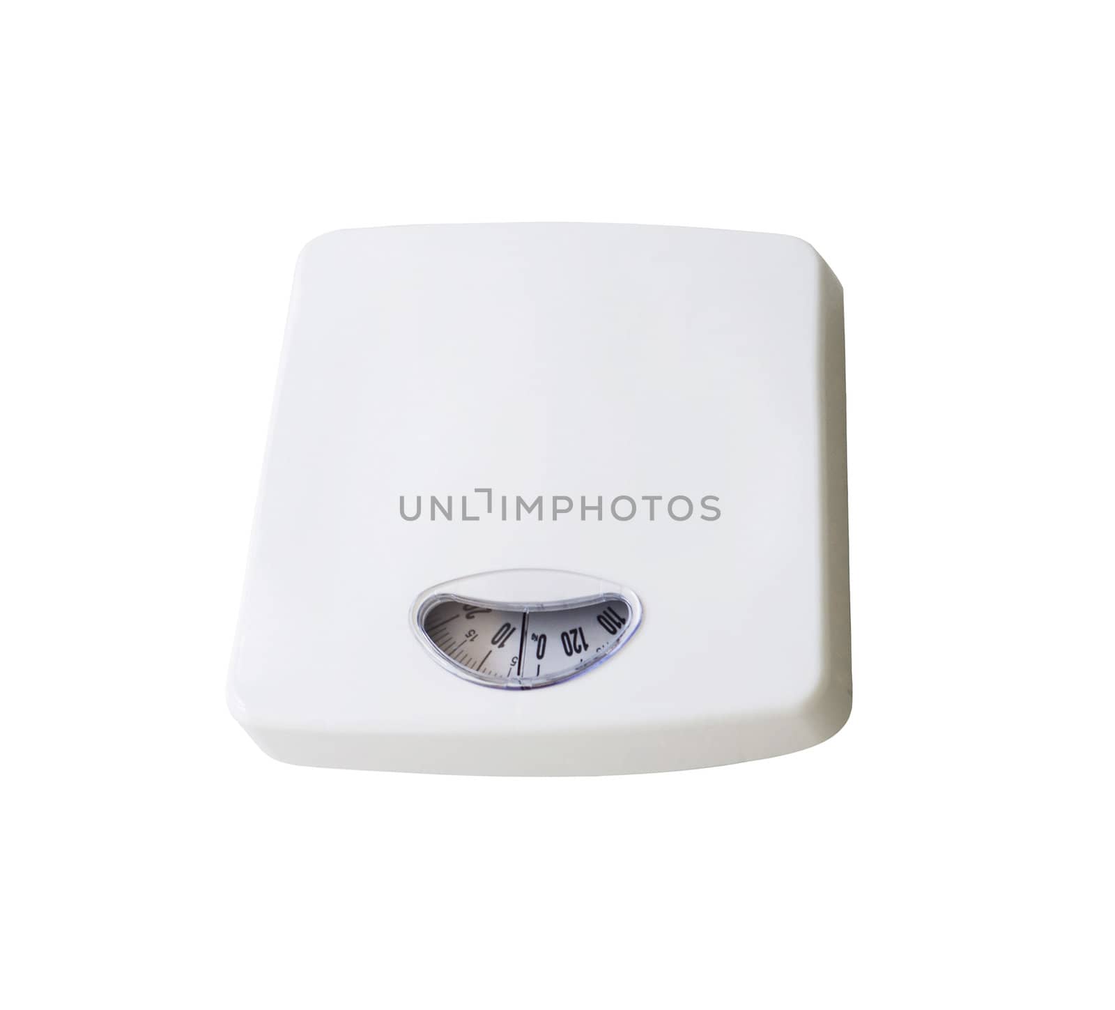Dieting concept with scales isolated on the white