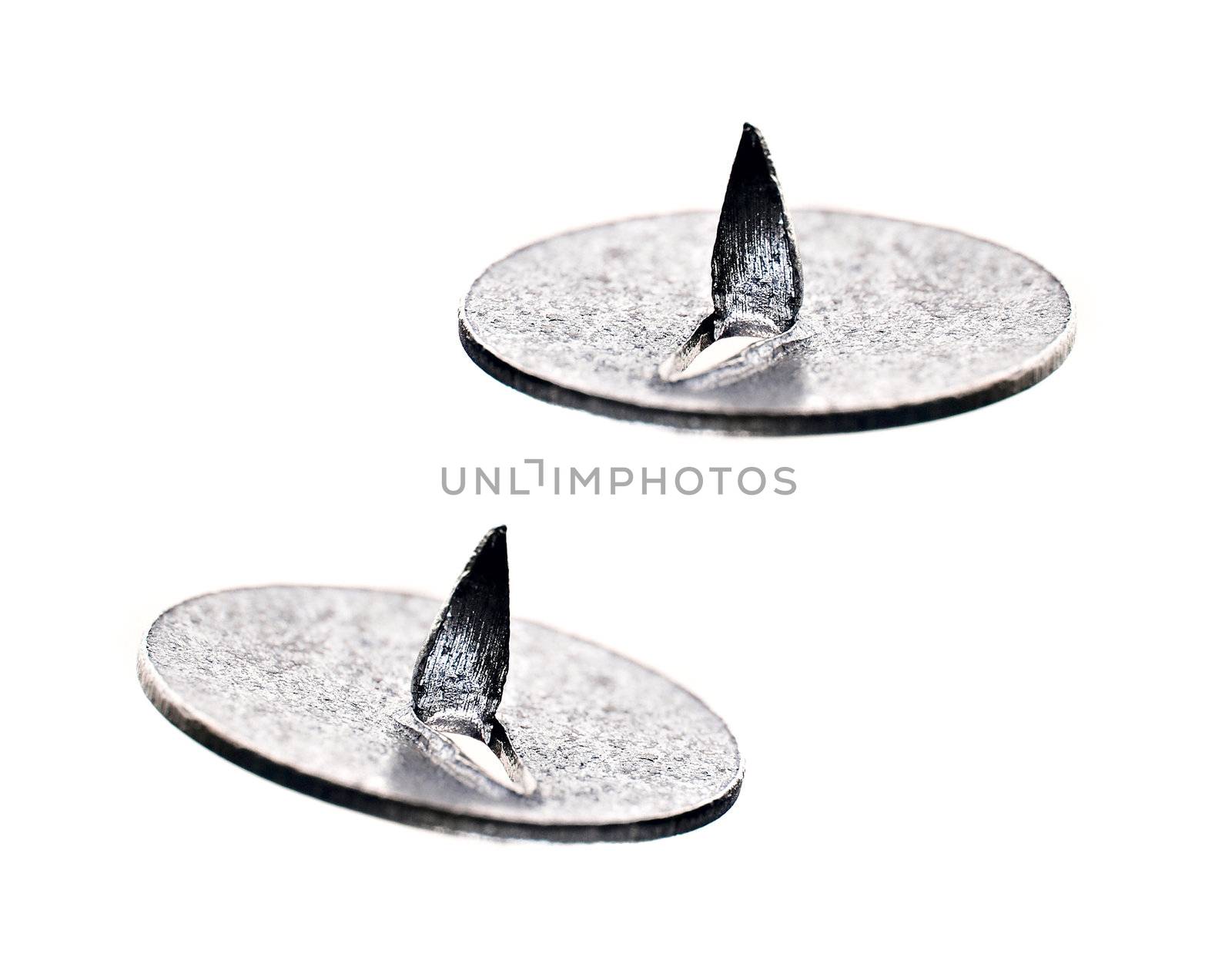 Drawing Pins isolated on white background