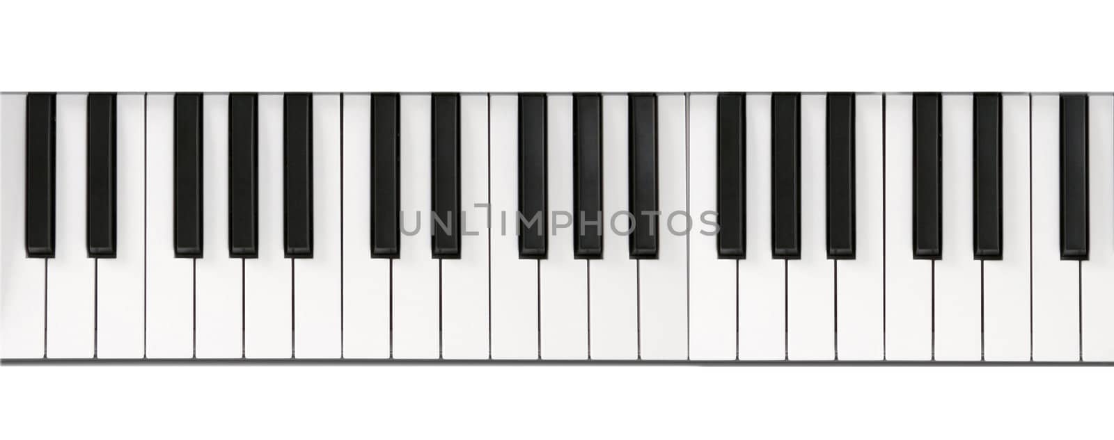 Piano keyboard close-up by ozaiachin