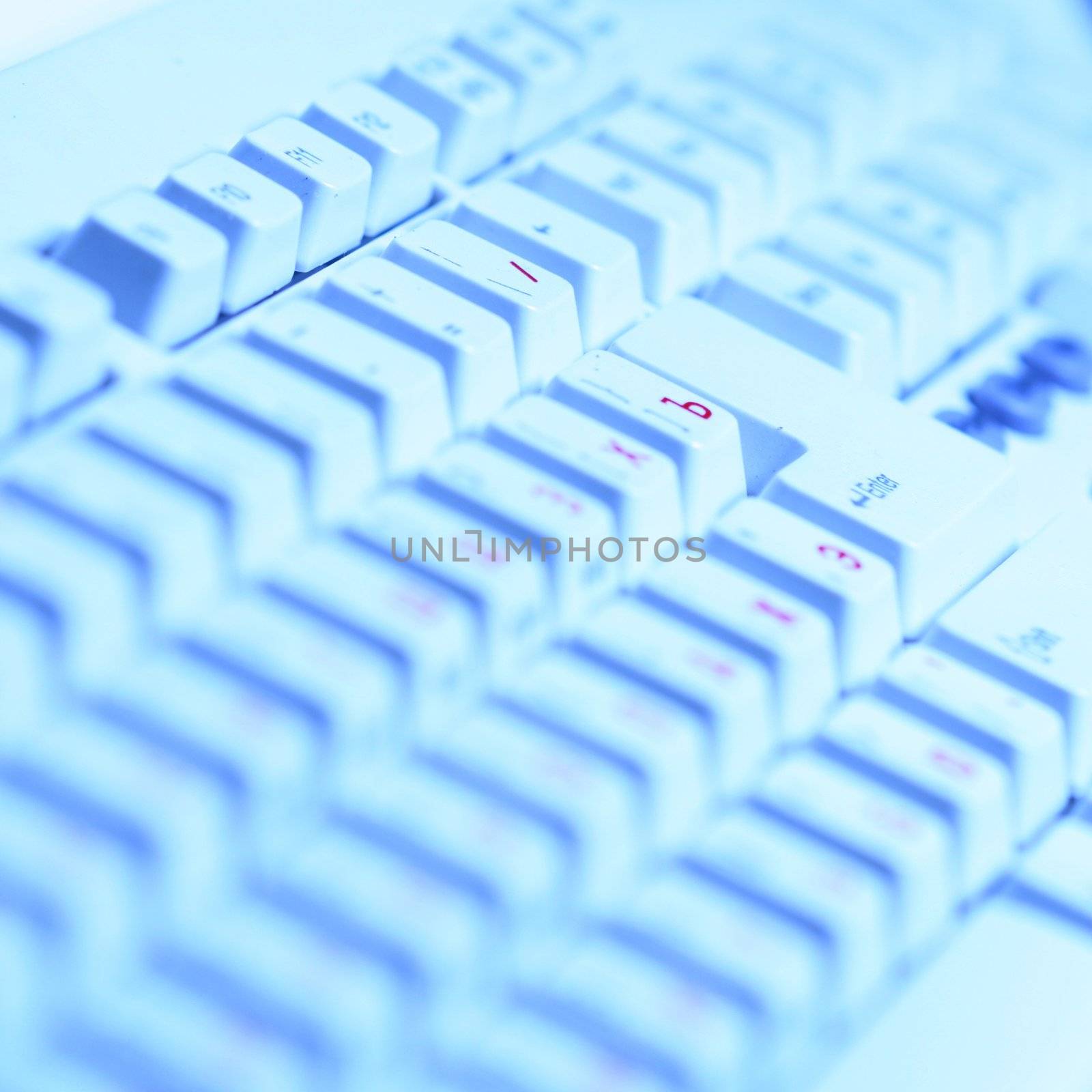 working keyboard macro close up
