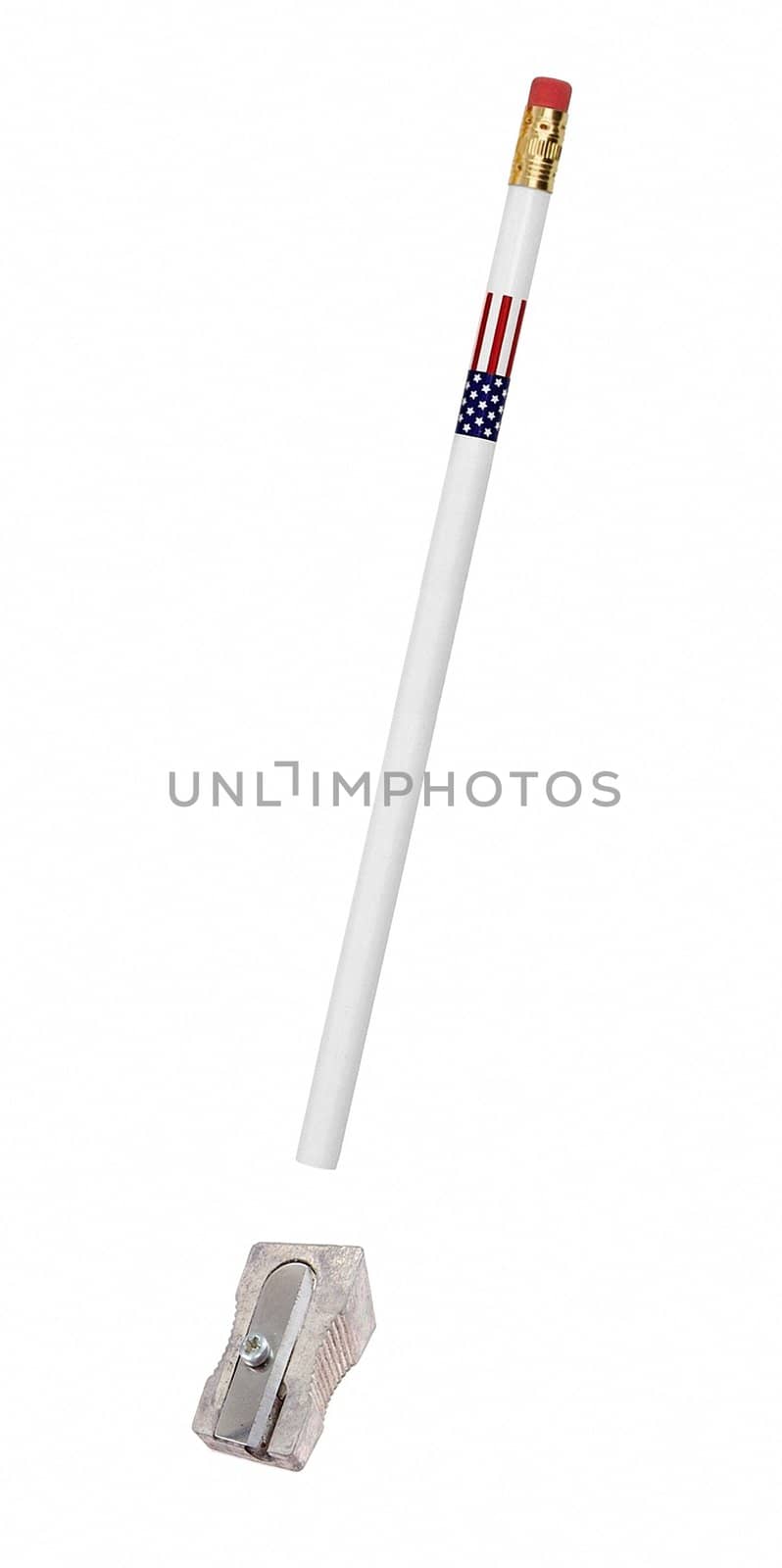 Pencil isolated on pure white background