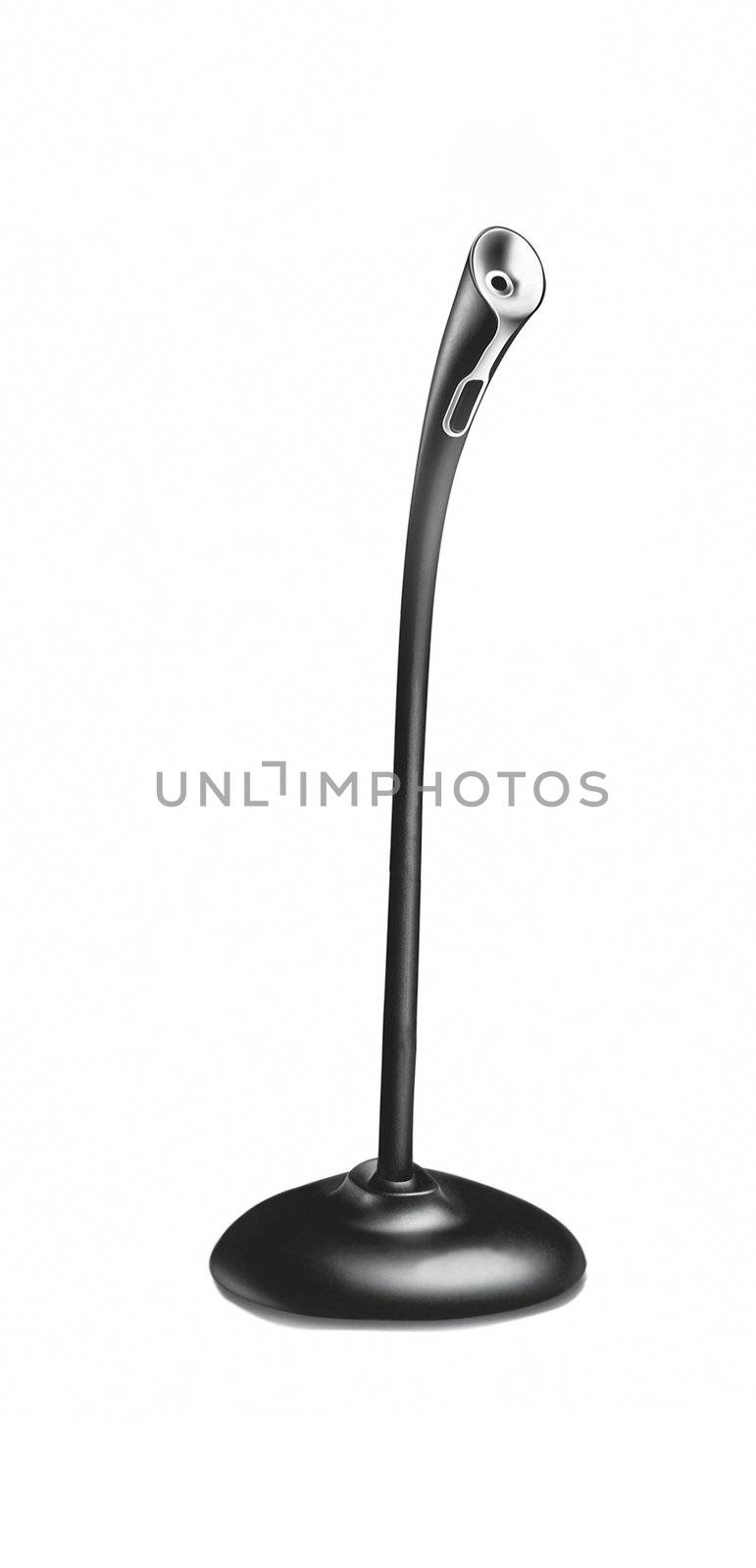 modern black microphone portable size for desktop computer