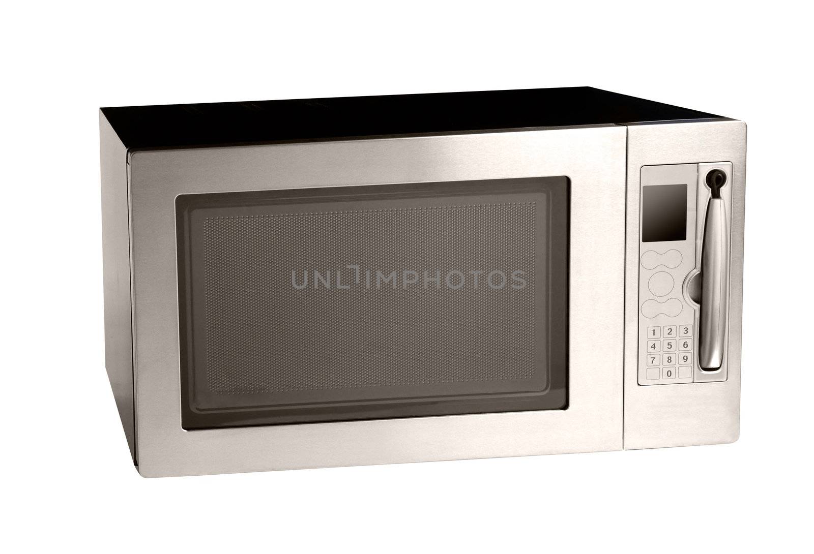 microwave oven oven shot over white