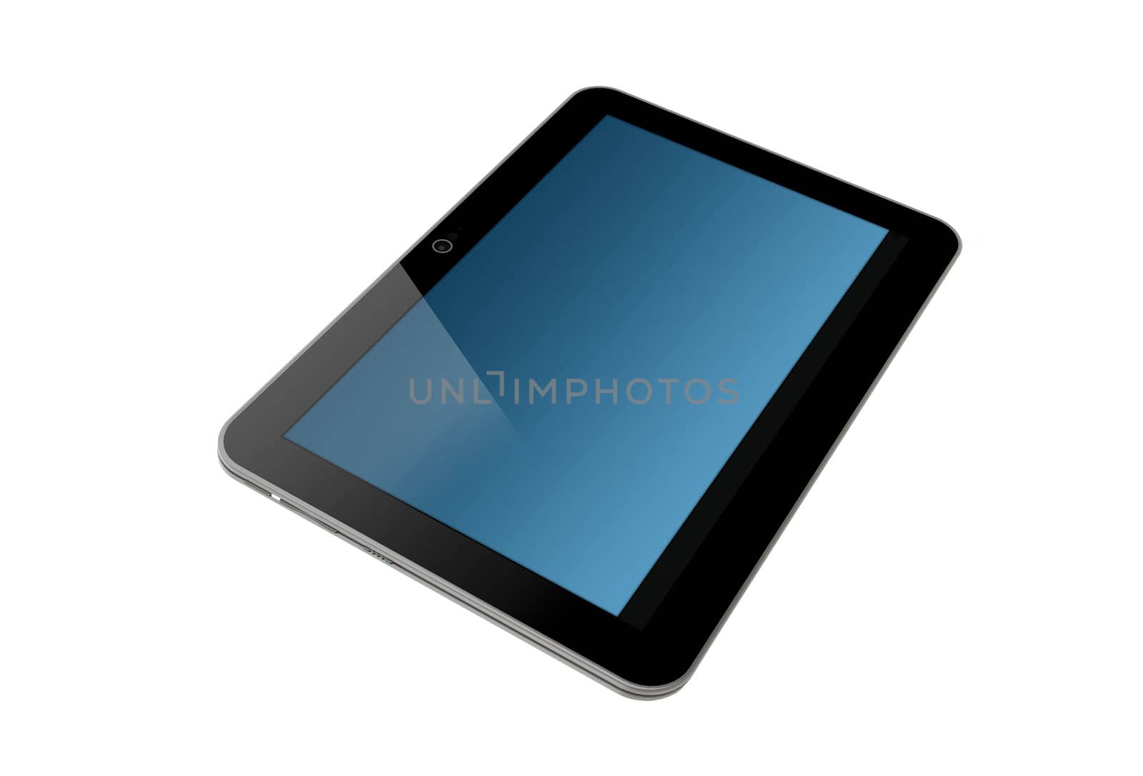 tablet pc with blue display