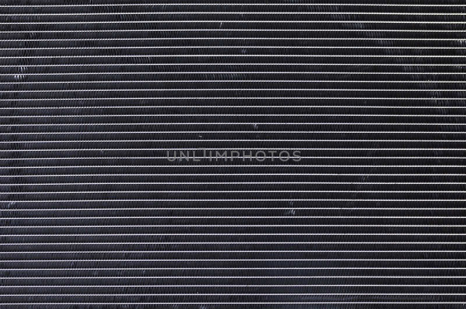 Old Car radiator  from  car  engine as a background