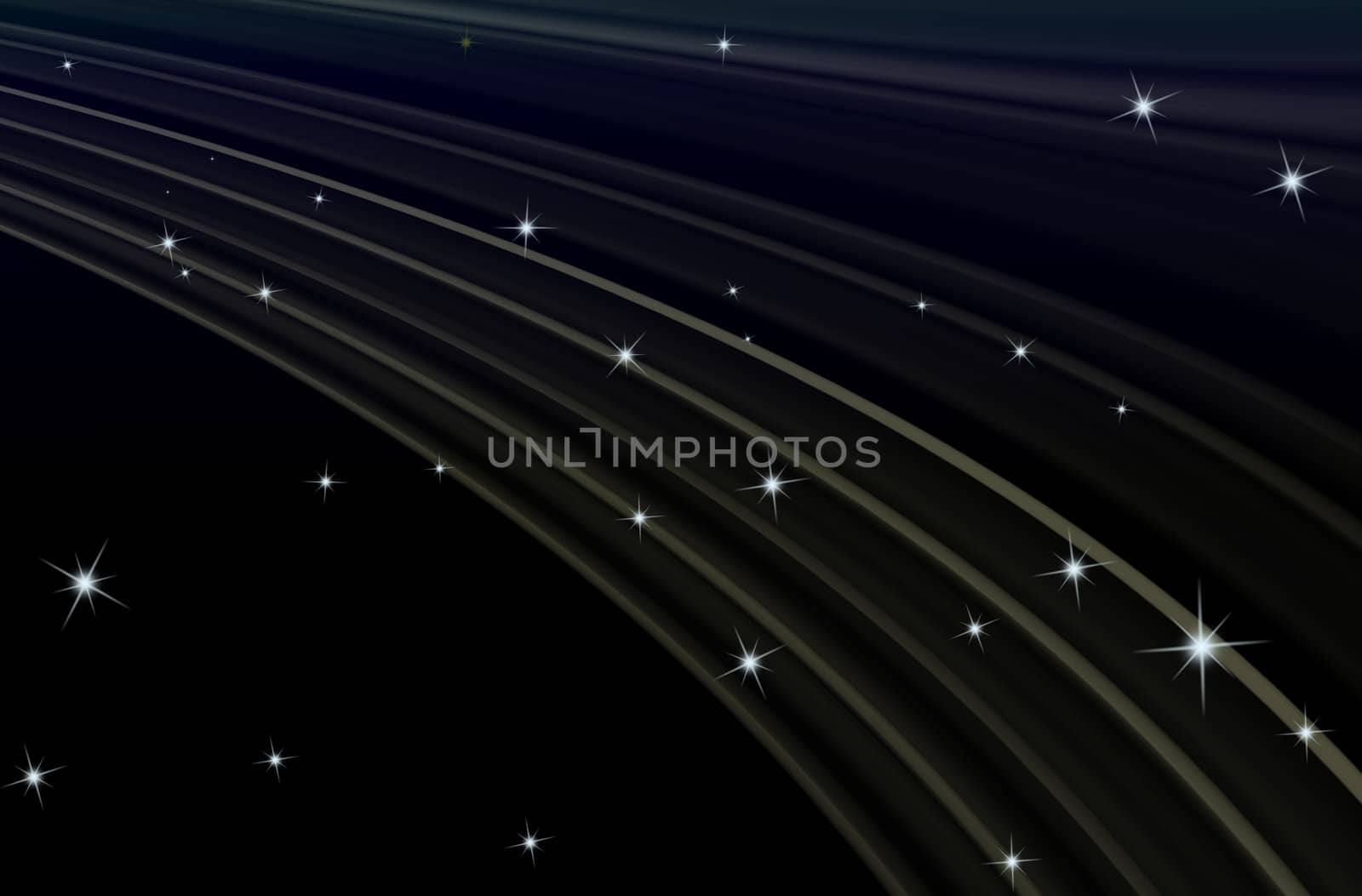 Abstract curve texture with dark background