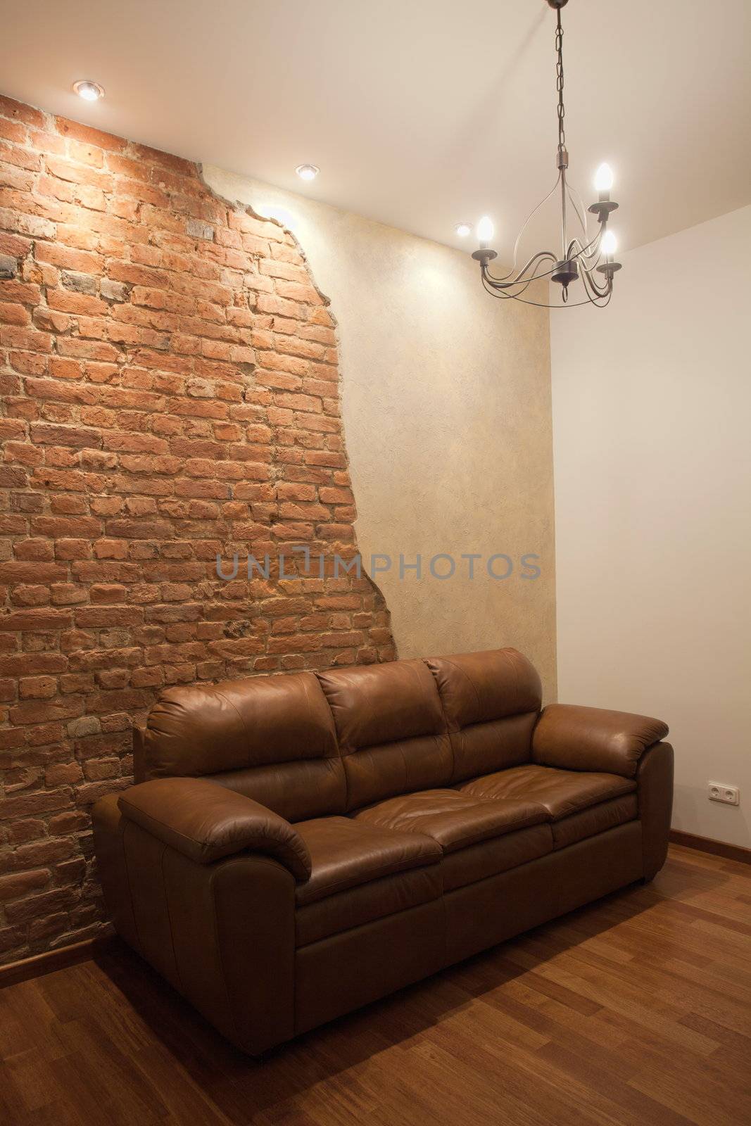 Fragment of the interior the sofa