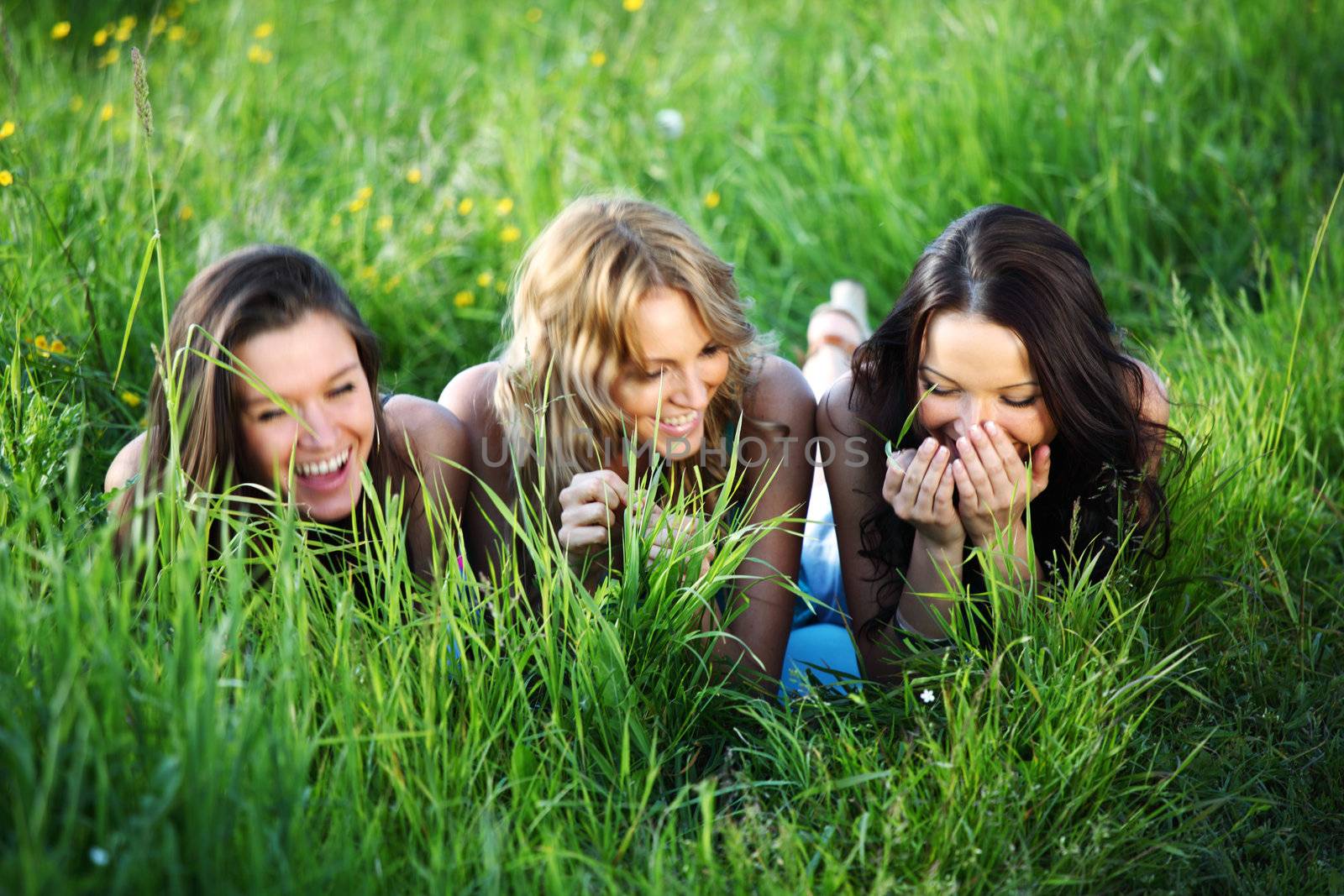 women grass fun by Yellowj