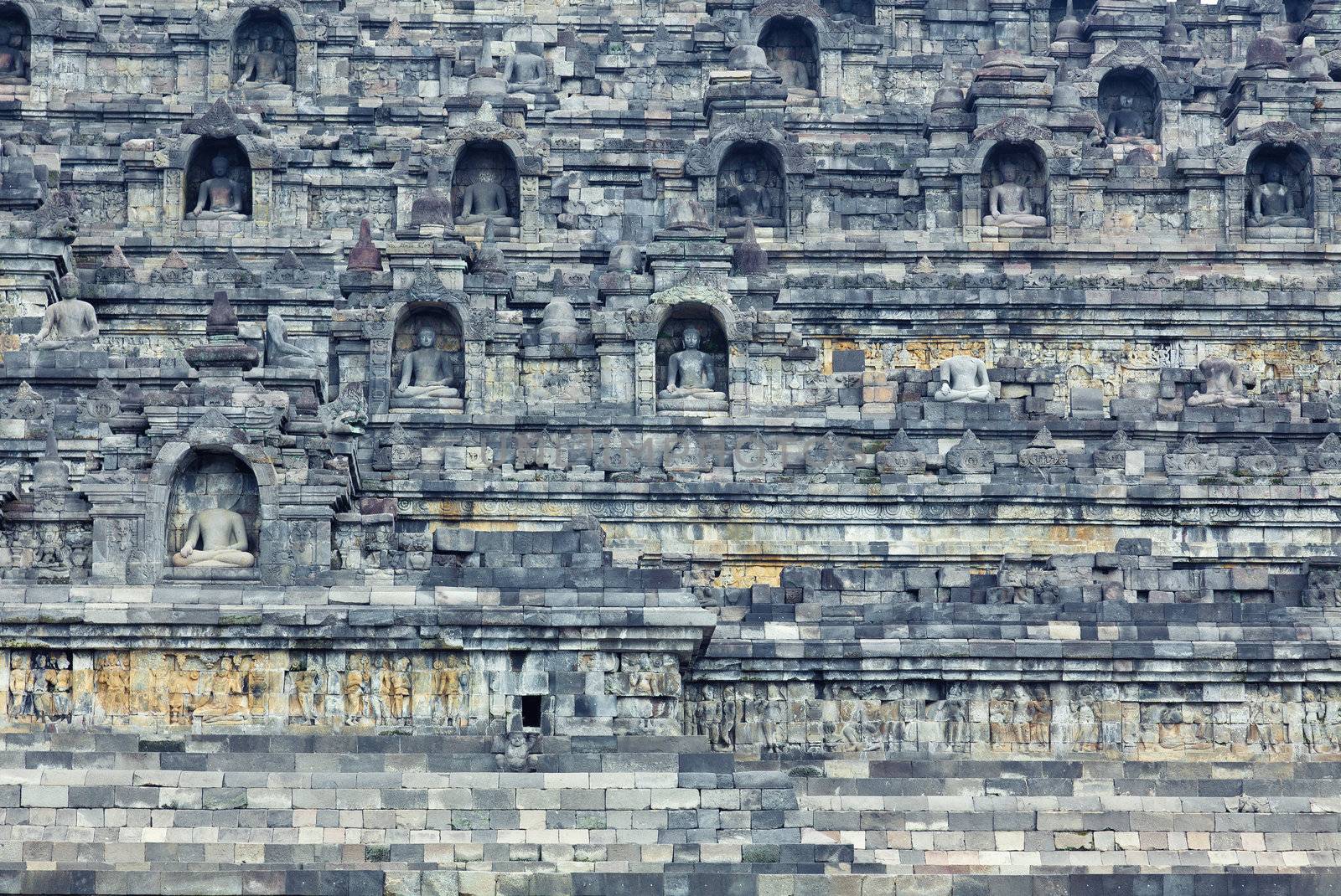 Borobudur Temple at sunrise.Java.Indonesia. 