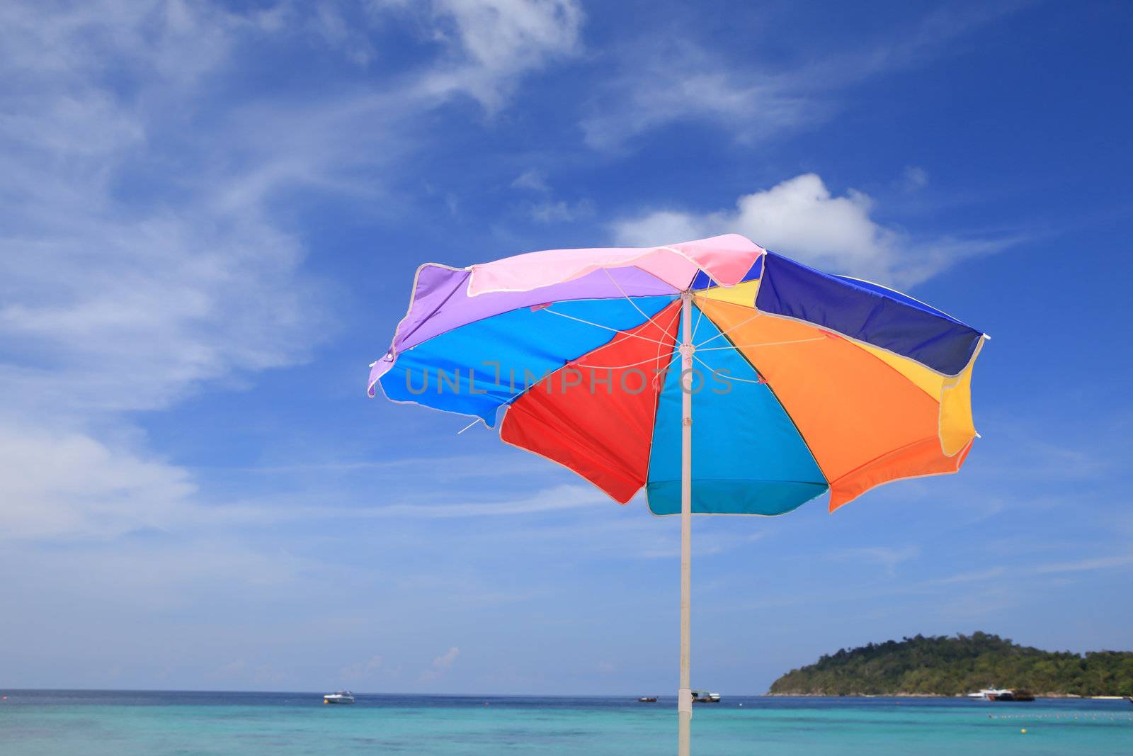 Beach furniture set in Lipe island, Thailand by rufous