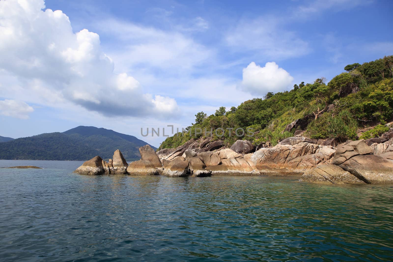 Small Island with Beautiful Sea by rufous