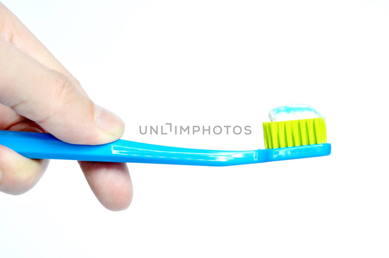 Toothbrush in hand